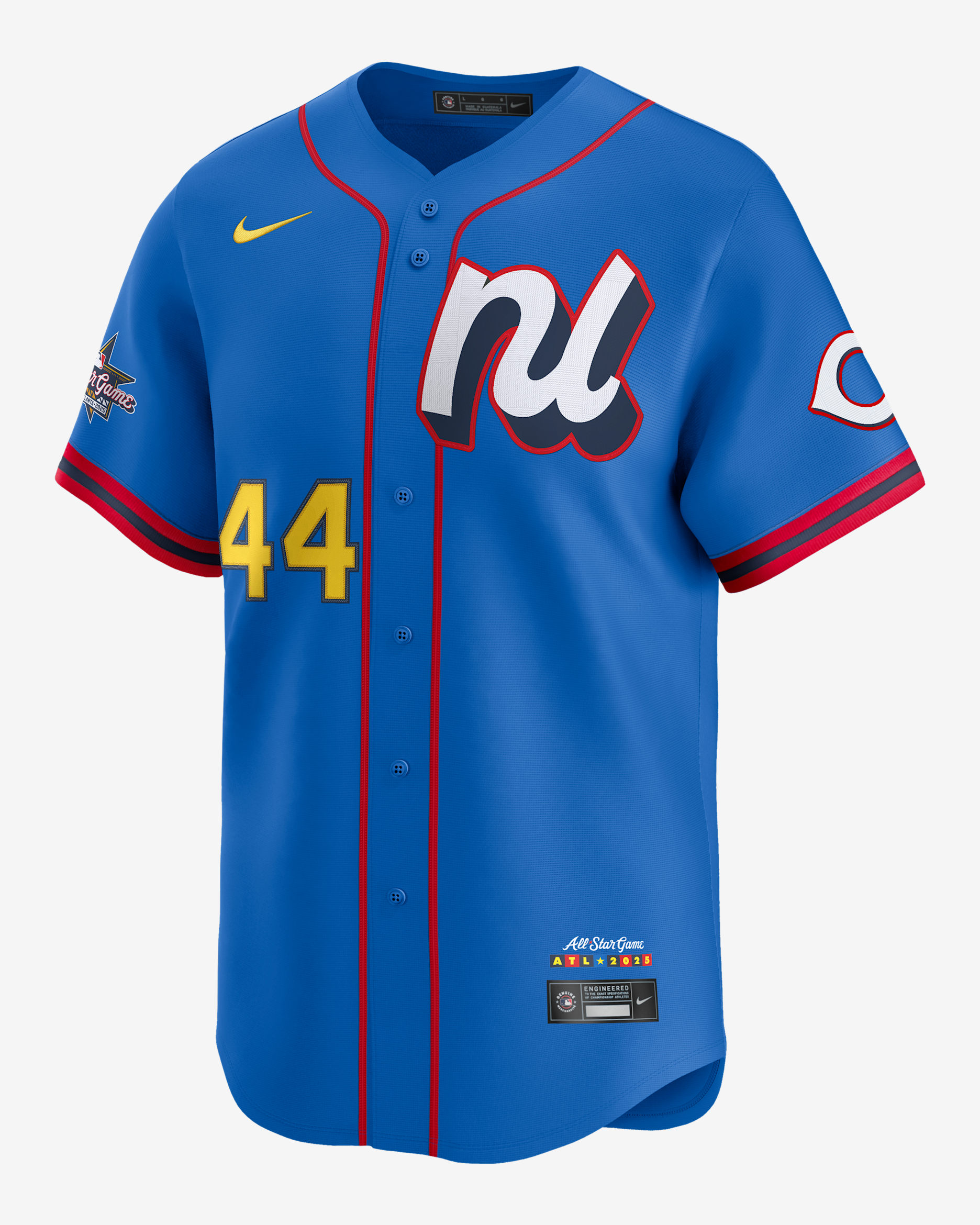 Elly De La Cruz National League 2025 Home Run Derby Men's Nike Dri-FIT ADV MLB Limited Jersey - Blue
