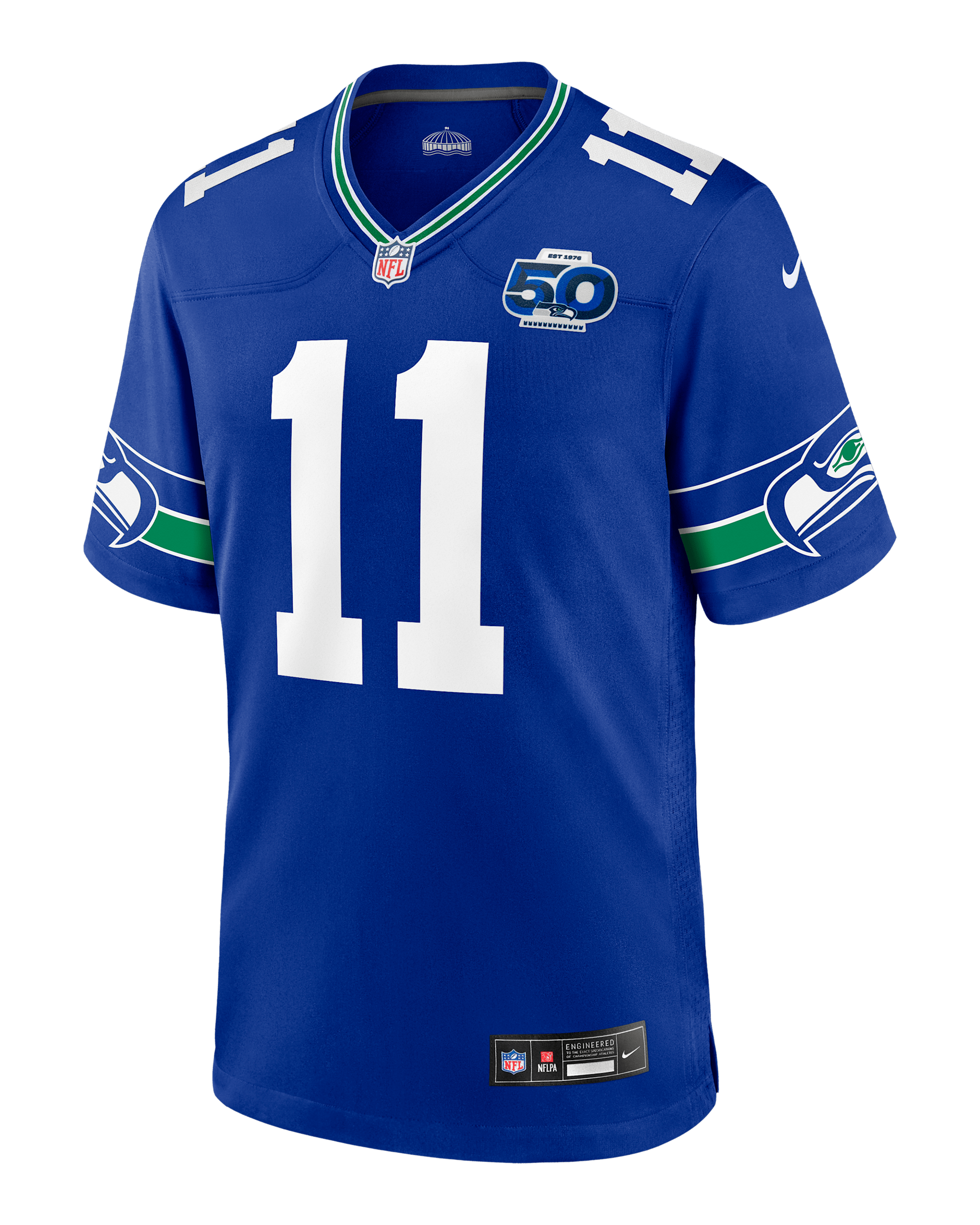 Jaxon Smith-Njigba Seattle Seahawks 50th Anniversary Men's Nike NFL Game Jersey - Royal