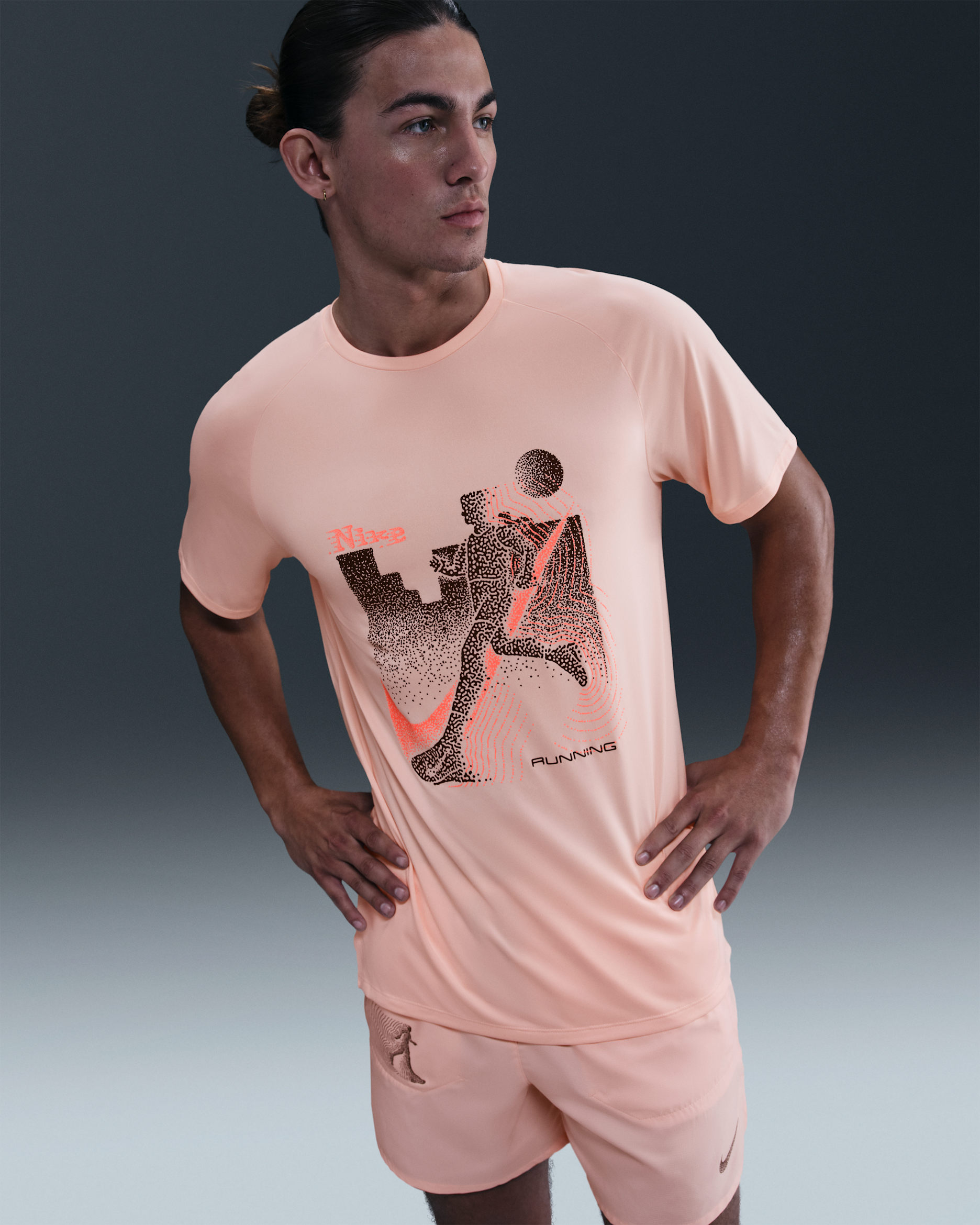 Nike Stride Men's Dri-FIT ADV Short-Sleeve Running Top - Washed Coral