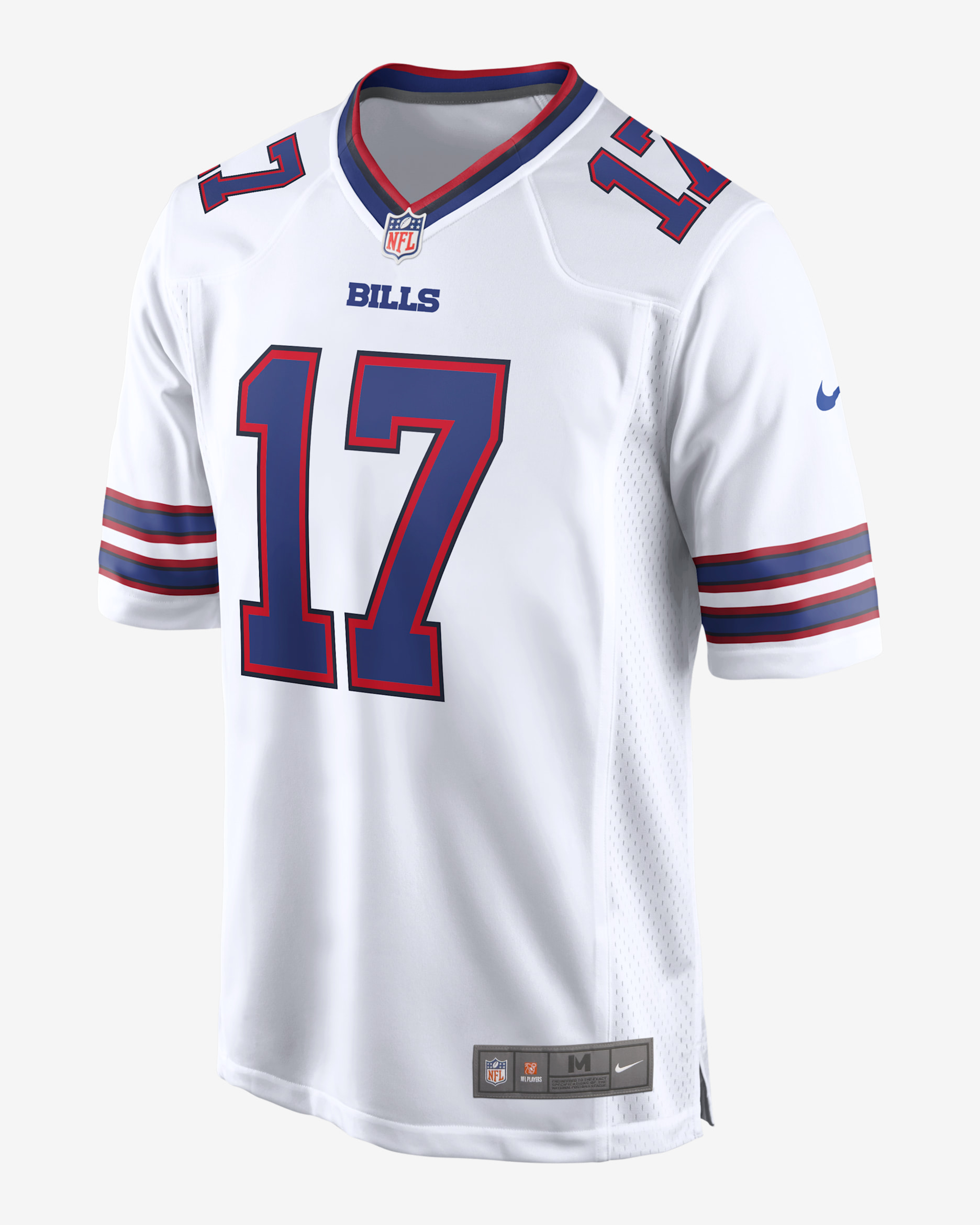 Jersey de fútbol americano Game para hombre NFL Buffalo Bills (Josh Allen) - Blanco