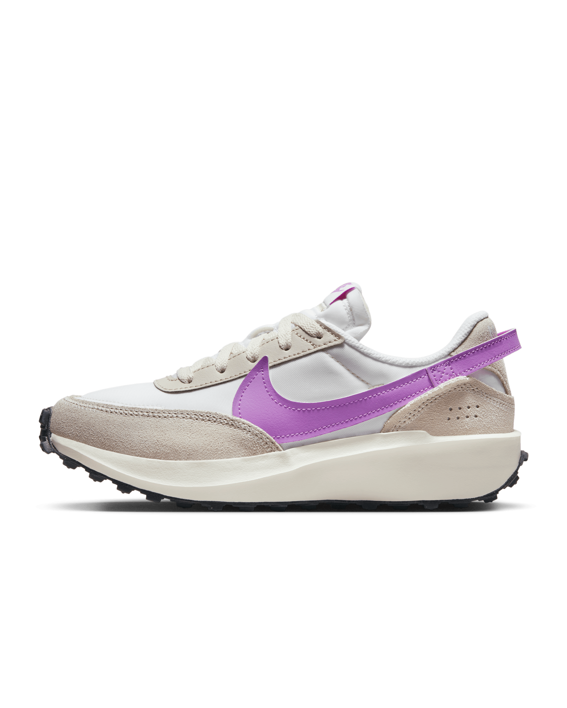 Nike Waffle Debut Women's Shoes - White/Light Orewood Brown/Sail/Rush Fuchsia