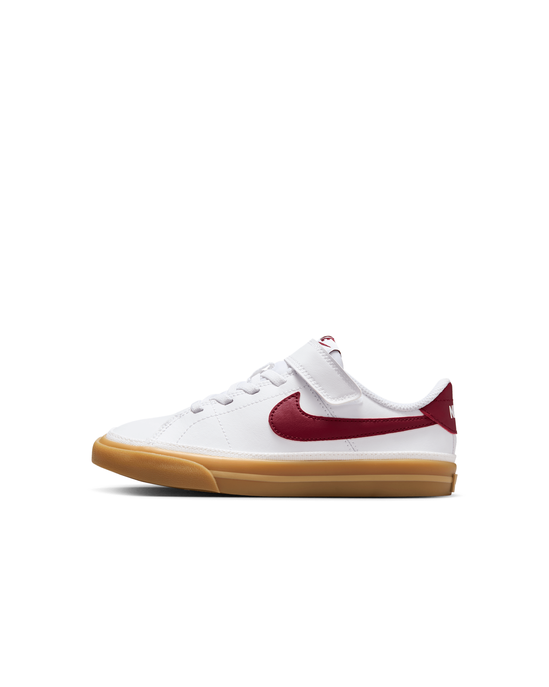 Chaussure Nike Court Legacy pour jeune enfant - Blanc/Gum Yellow/Team Red