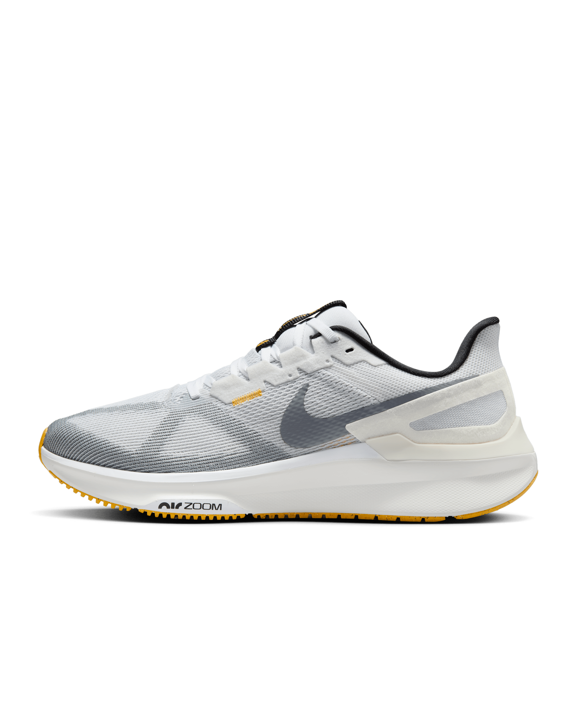 Nike Structure 25 Men's Road Running Shoes - White/Laser Orange/Smoke Grey/Black