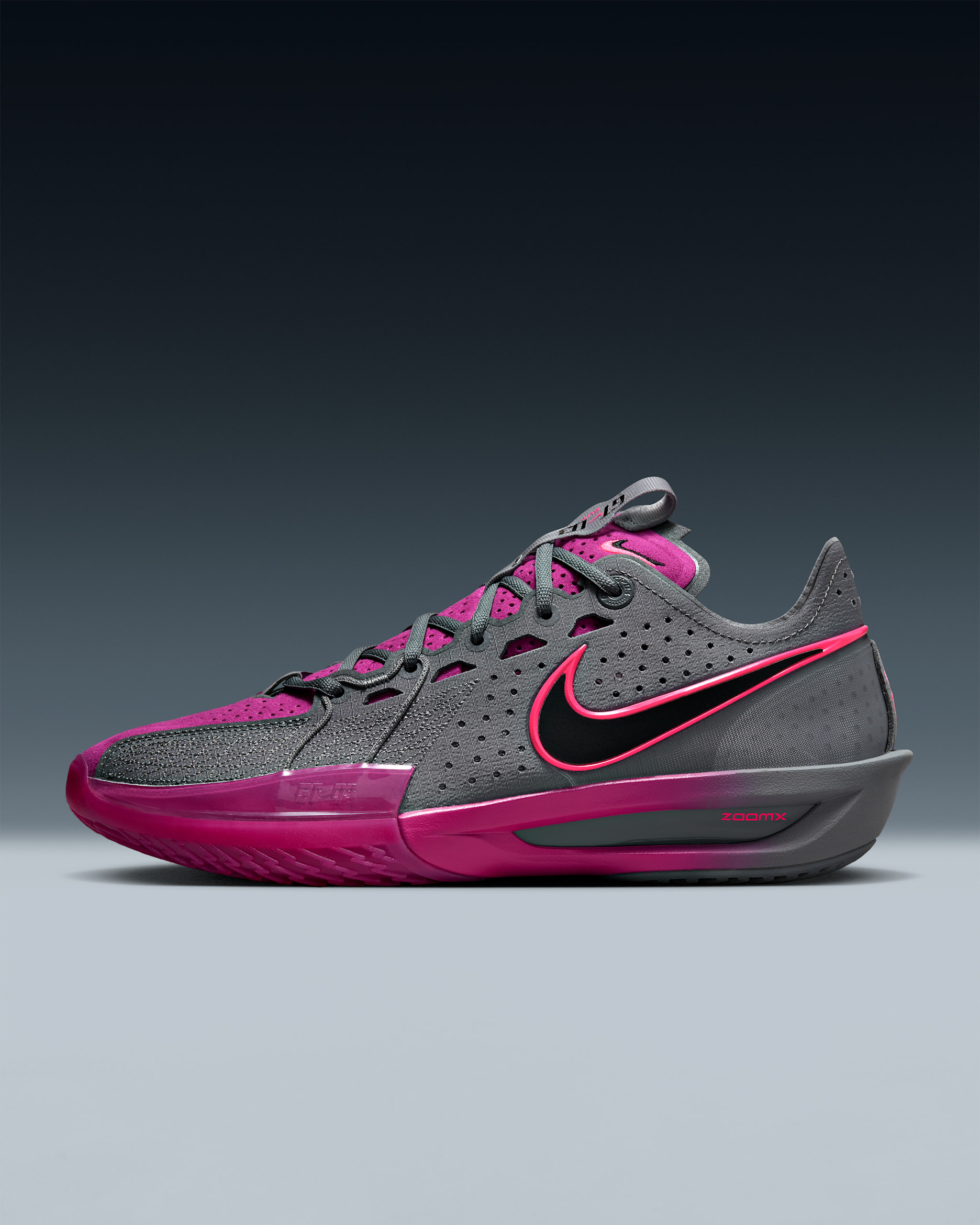 Nike G.T. Cut 3 Basketball Shoes - Smoke Grey/Hot Fuchsia/Hyper Pink/Black