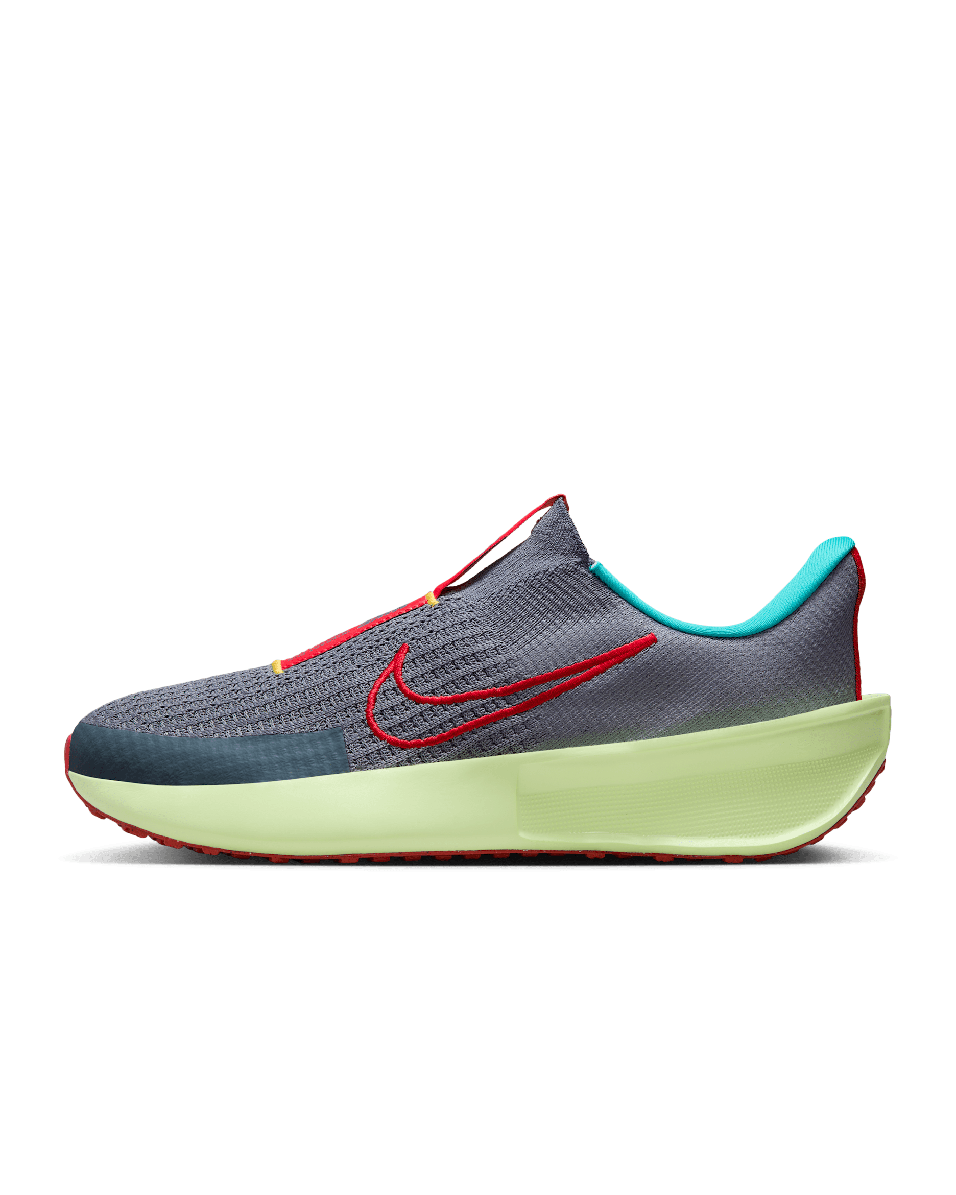 Nike Interact Run EasyOn Men's Road Running Shoes - Light Carbon/Barely Volt/Laser Orange/Light Crimson