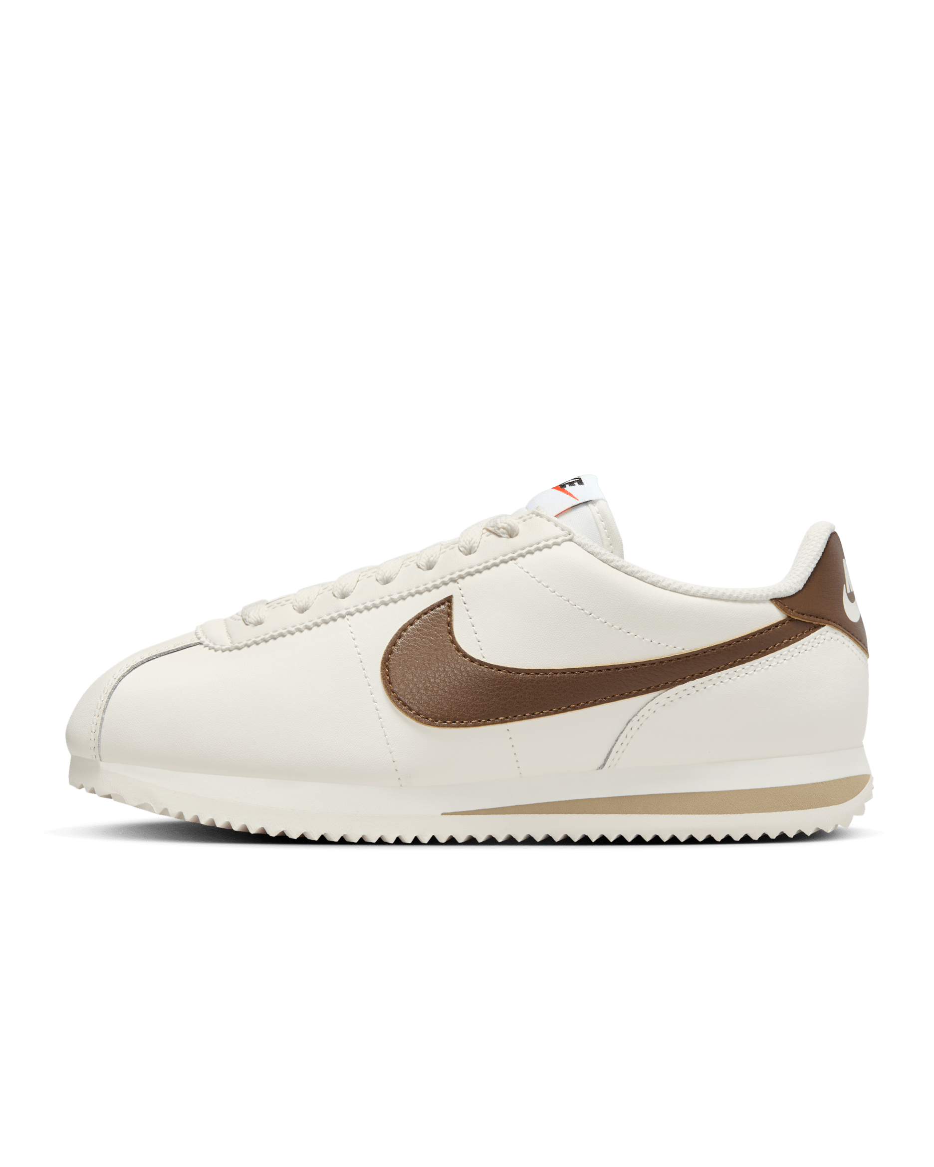 Nike Cortez Leather Women's Shoes - Sail/Khaki/White/Cacao Wow