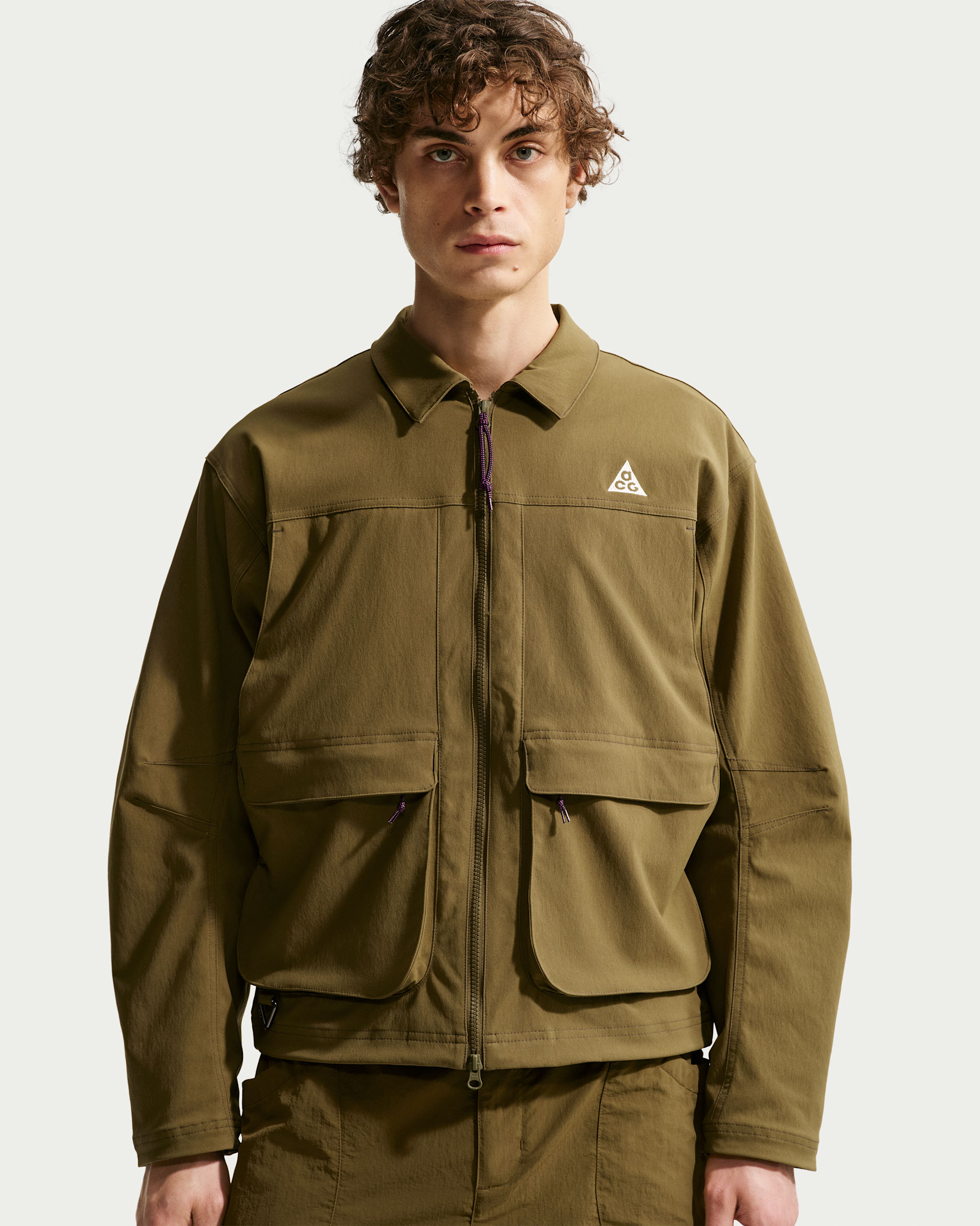 Nike ACG "Smith Summit" Men's UV Jacket - Olive Flak/Anthracite/Summit White