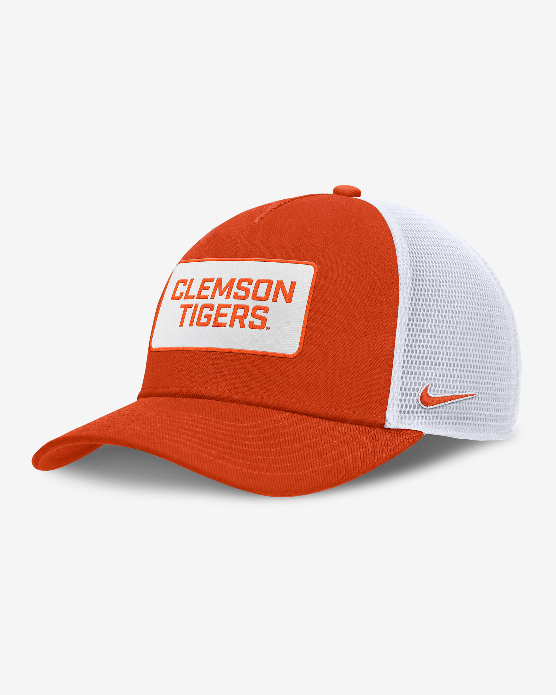 Clemson On-Field Rise Men's Nike College Trucker Adjustable Hat - Orange