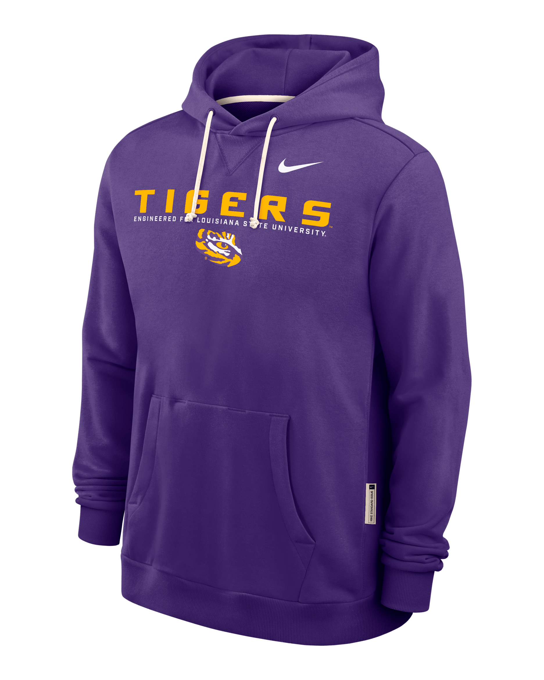 LSU Sideline Men's Nike Dri-FIT College Pullover Hoodie - Purple