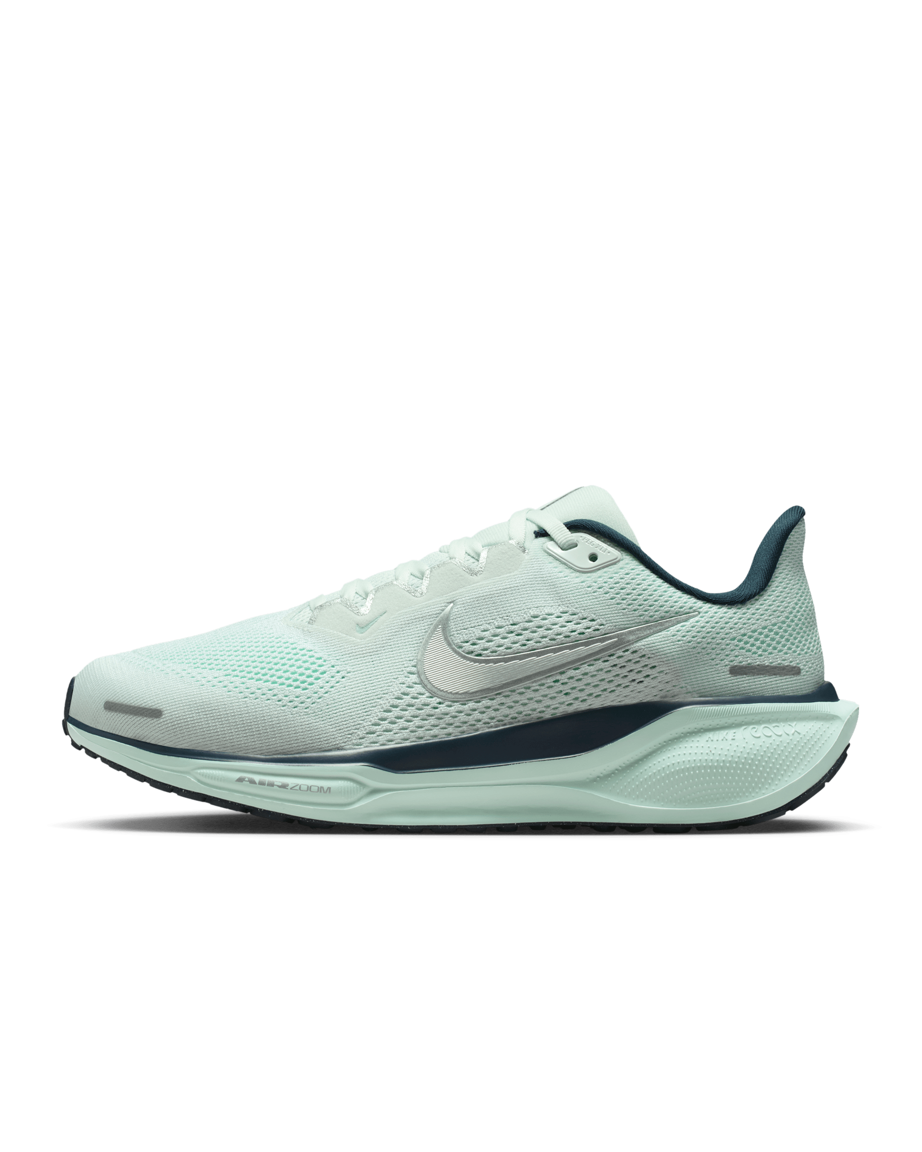 Nike Pegasus 41 Women's Road Running Shoes (Wide) - Ghost Aqua/Mint Foam/Metallic Silver