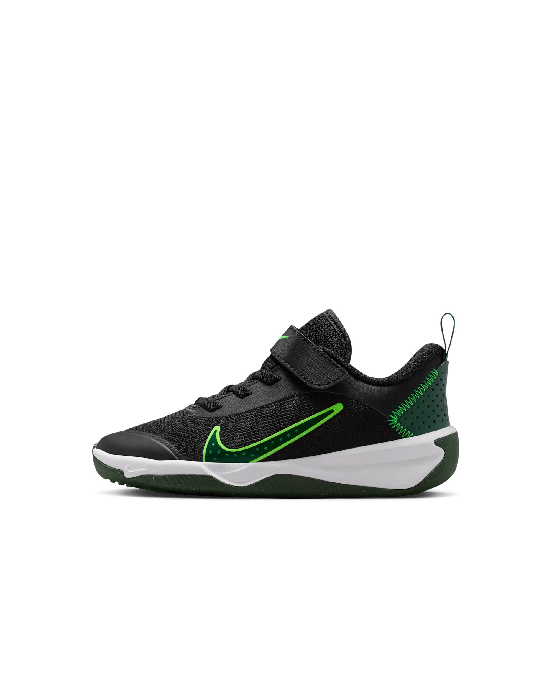 Nike Omni Multi-Court Little Kids' Shoes - Black/Green Strike/Fir