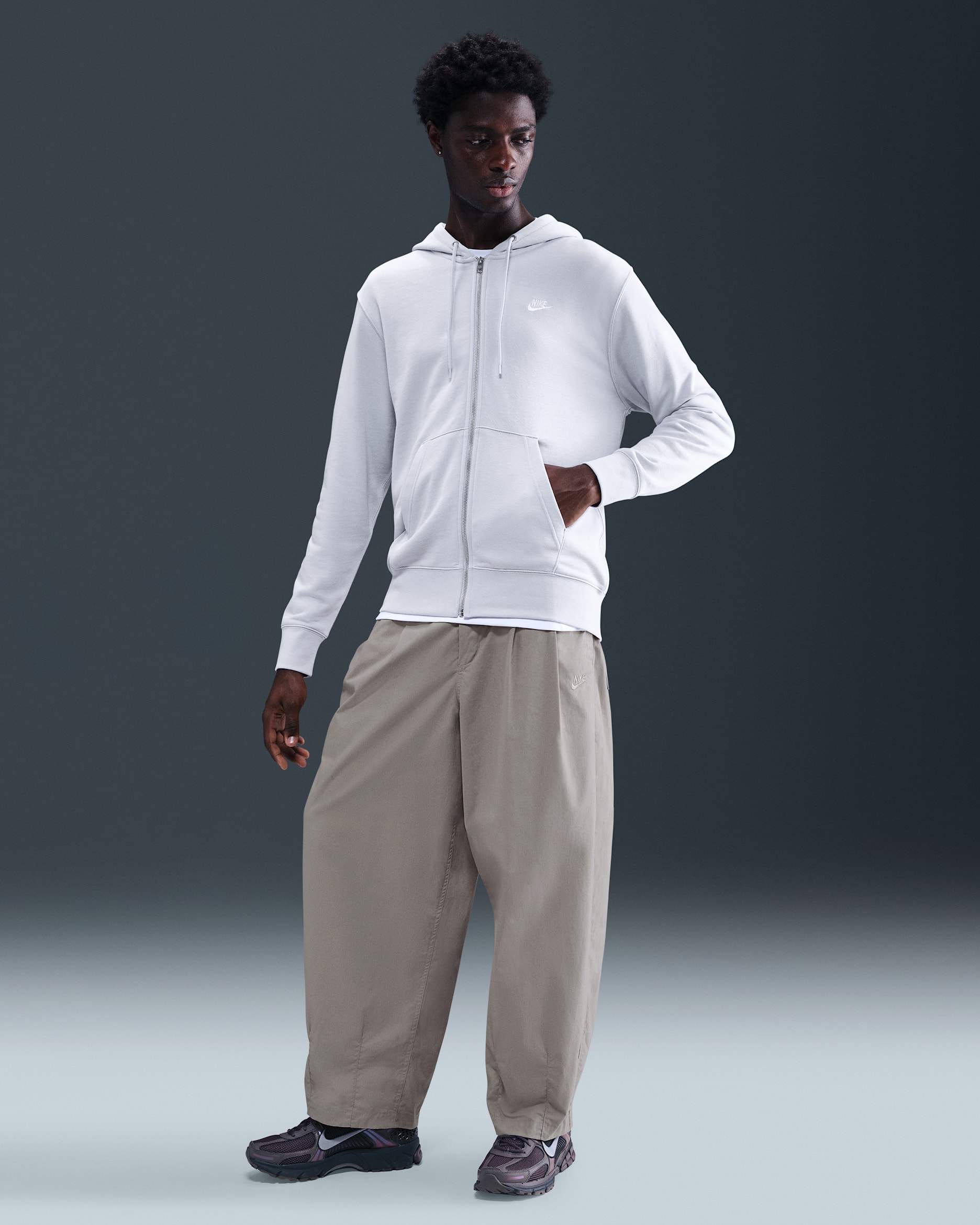 Pants globo para hombre Nike Club - Gris universitario/Gris universitario
