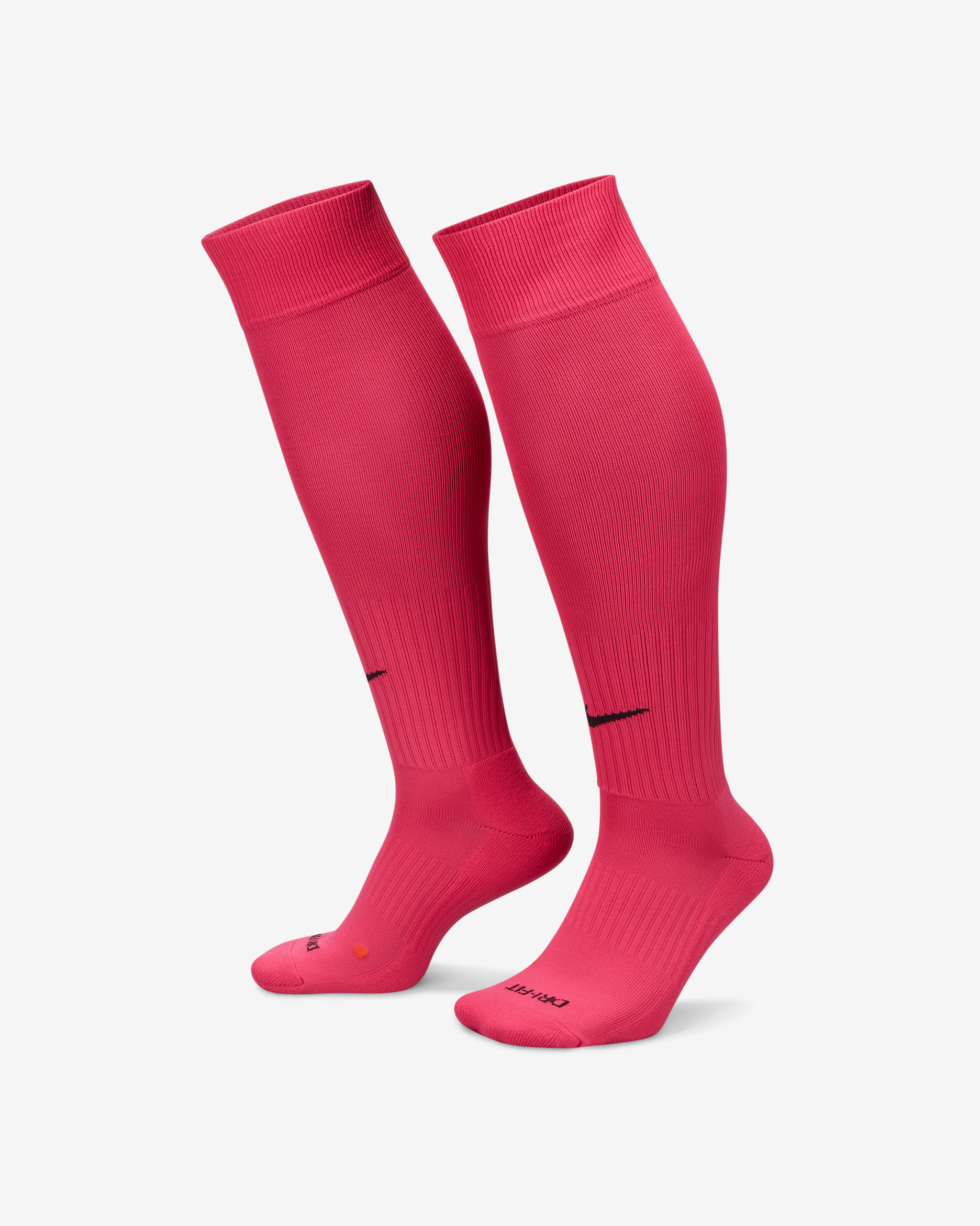 Calcetines hasta la rodilla acolchados Nike Classic 2 - Rosa vivo/Negro