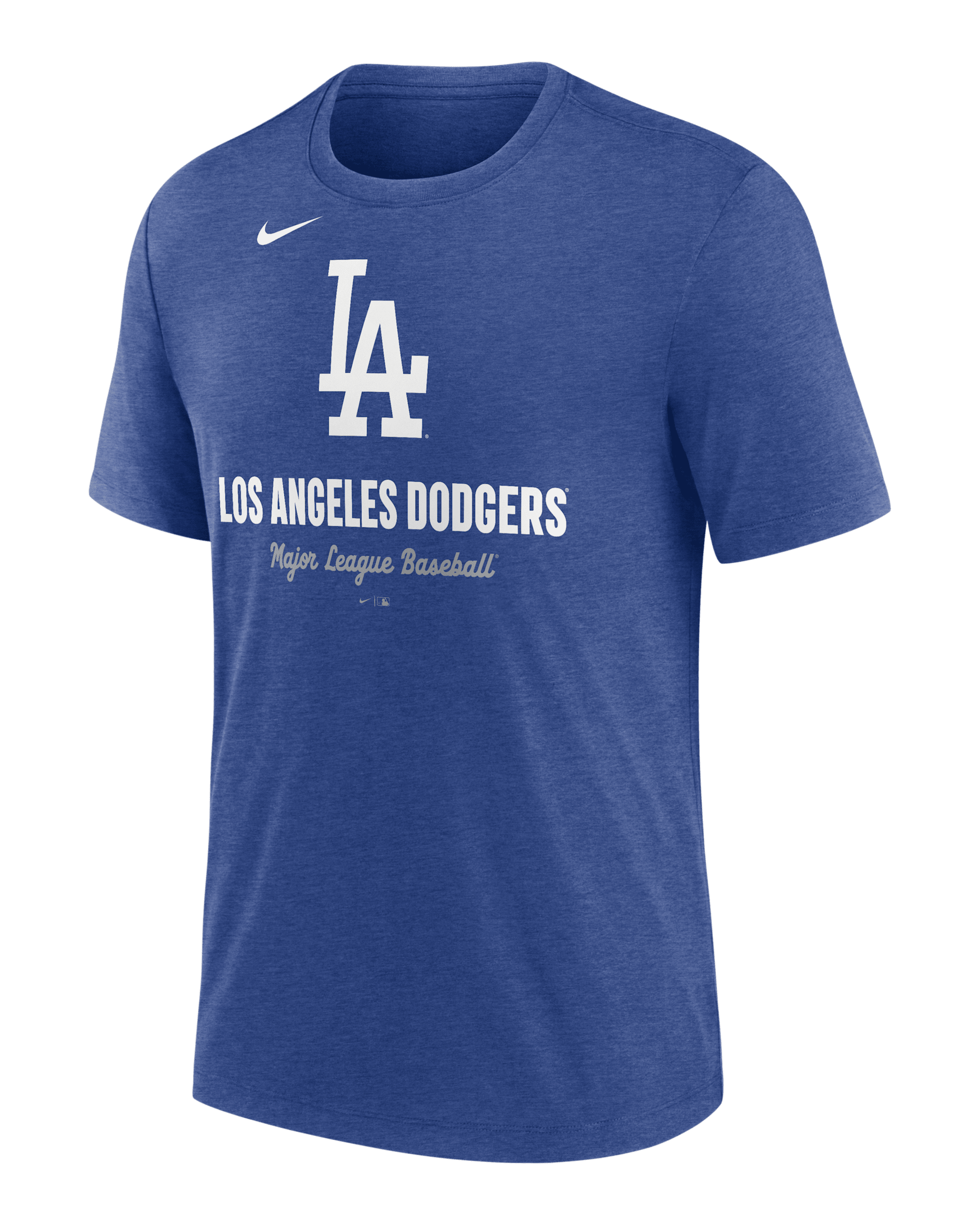 Los Angeles Dodgers Logo Men's Nike MLB T-Shirt - Sport Royal Heather