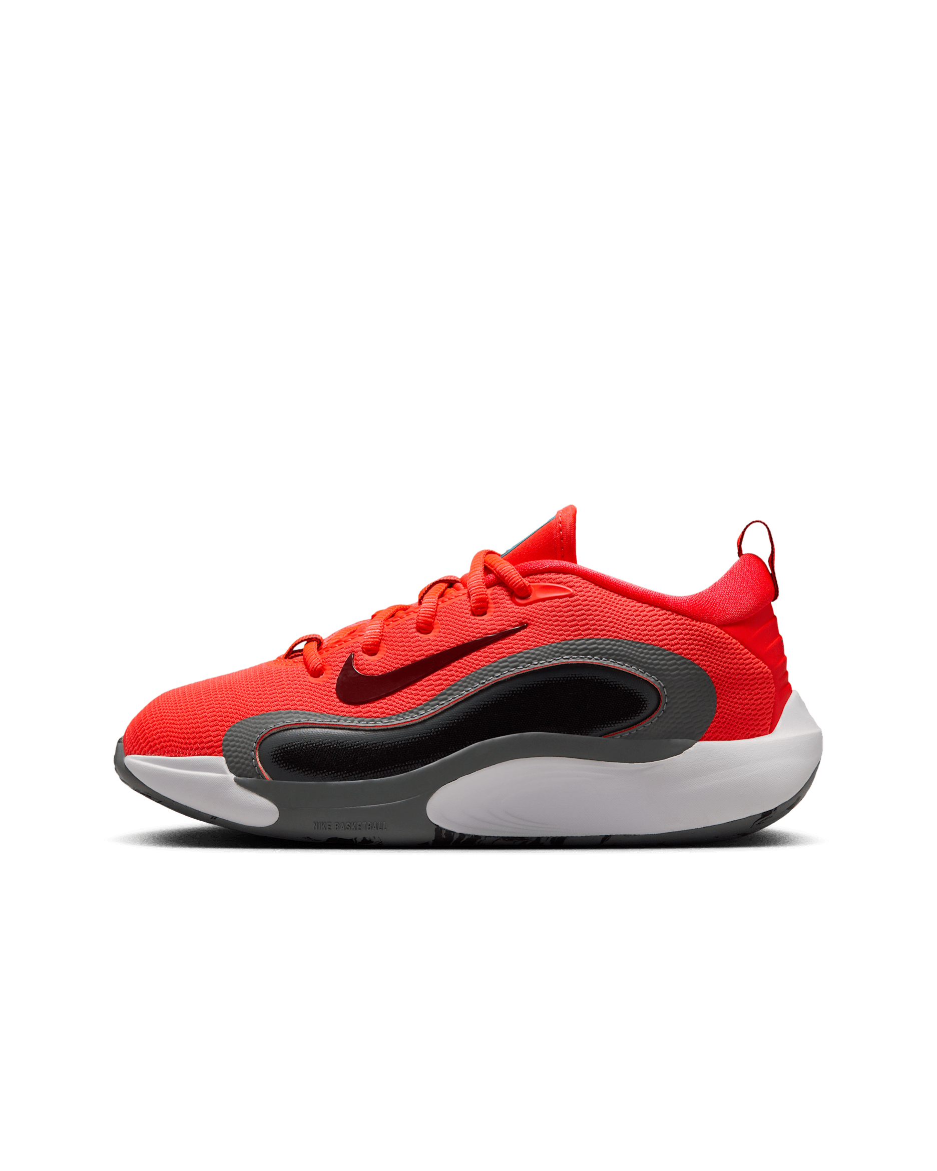 Nike IsoFly Older Kids' Basketball Shoes - Bright Crimson/Smoke Grey/Black/Team Red