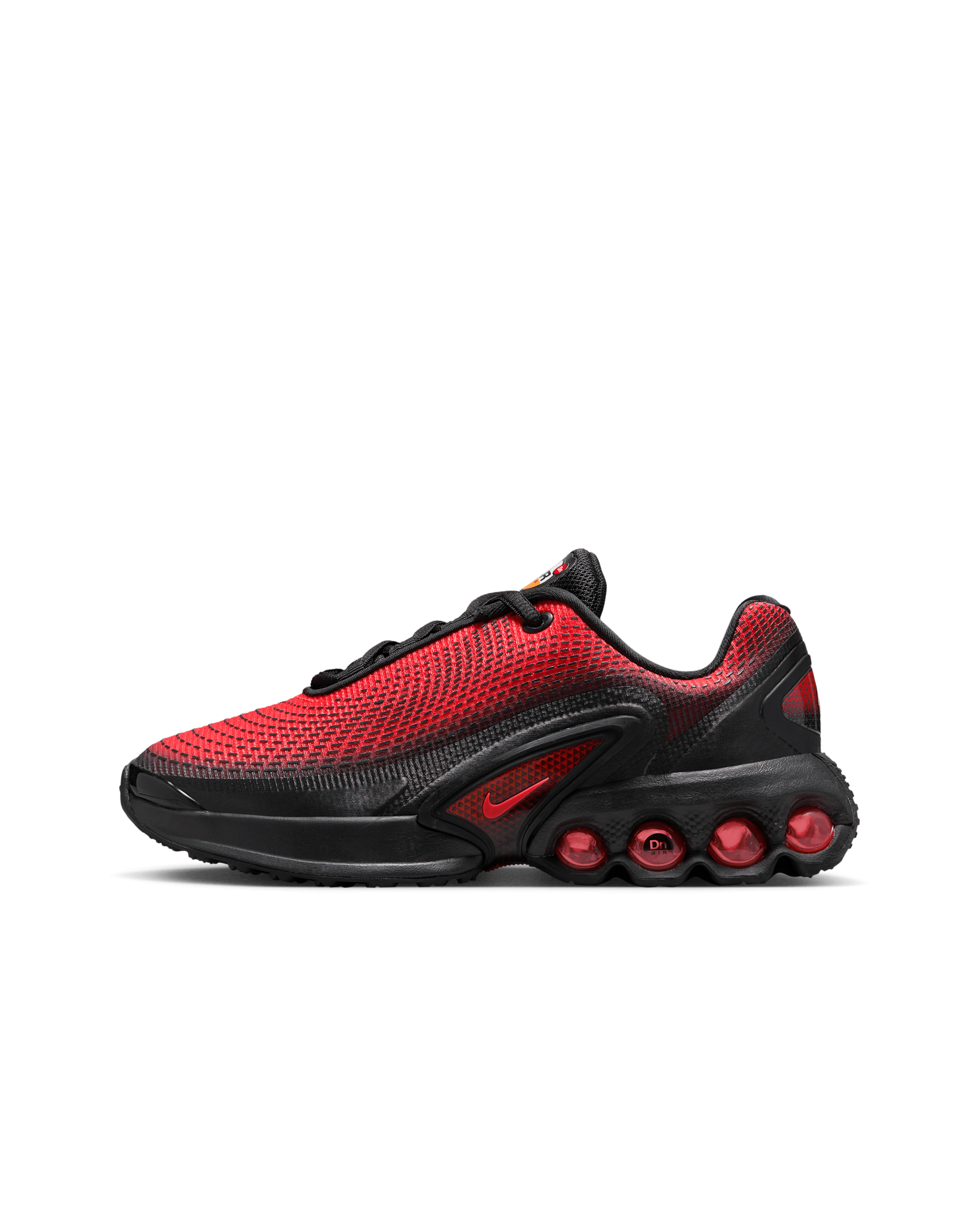 Nike Air Max Dn Older Kids' Shoes - Black/University Red/Total Orange/Bright Crimson