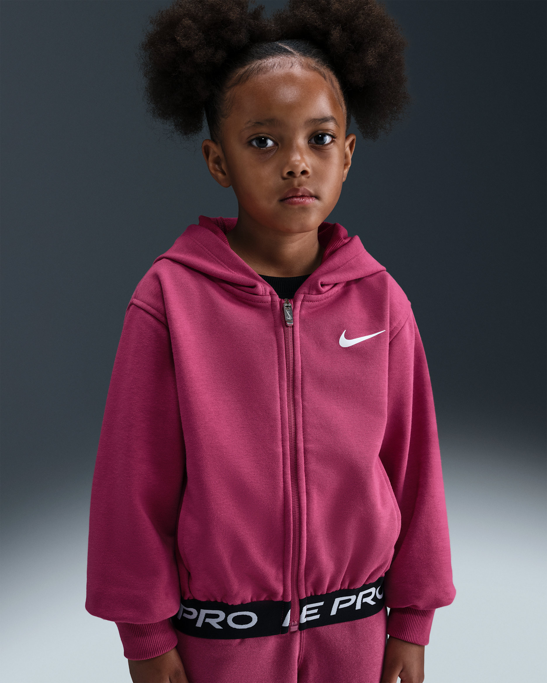 Sweat à capuche entièrement zippé Nike Dri-FIT Essentials Pro pour enfant - Sweet Beet