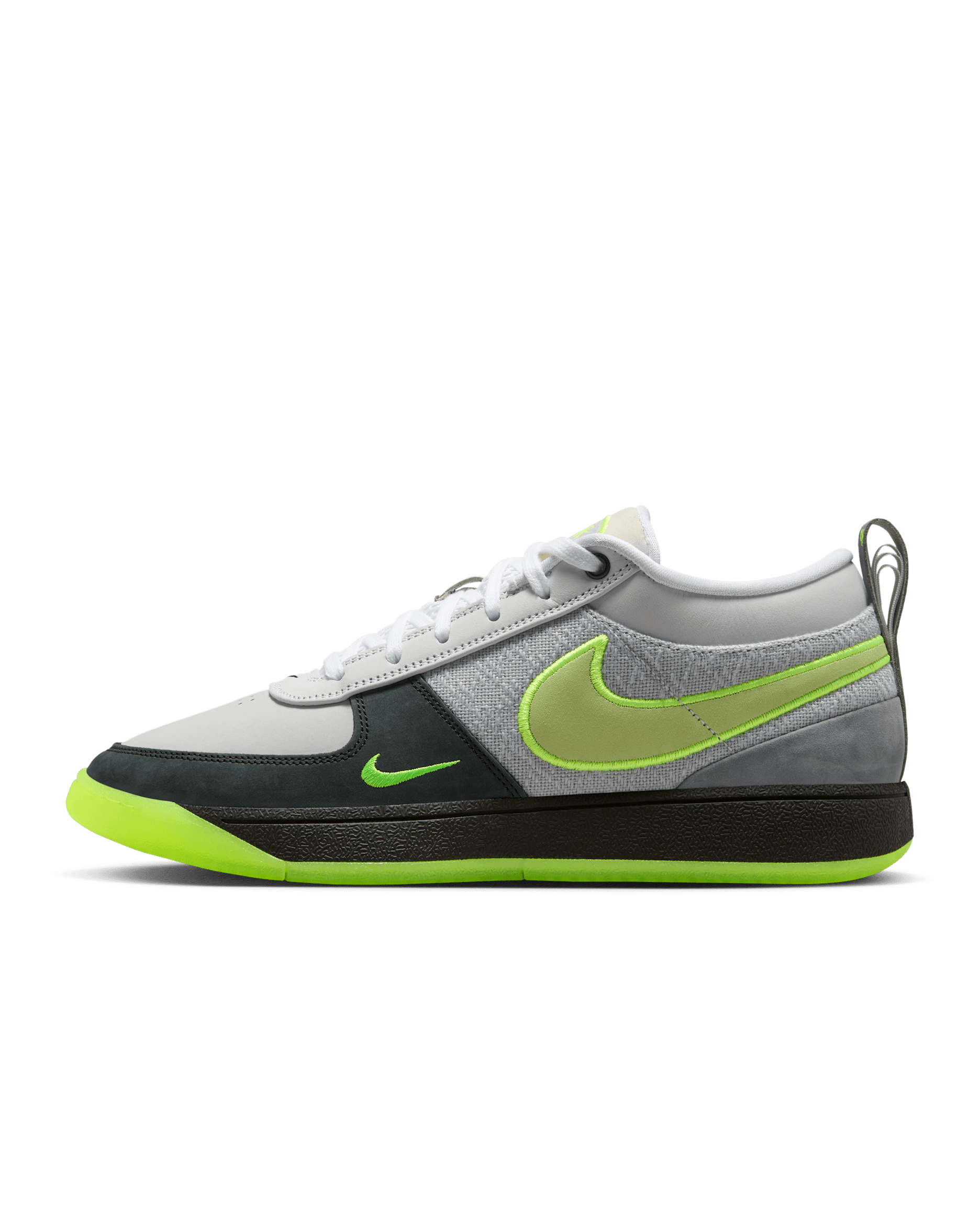 Book 1 "AM Neon" Basketball Shoes - Light Smoke Grey/Black/Volt