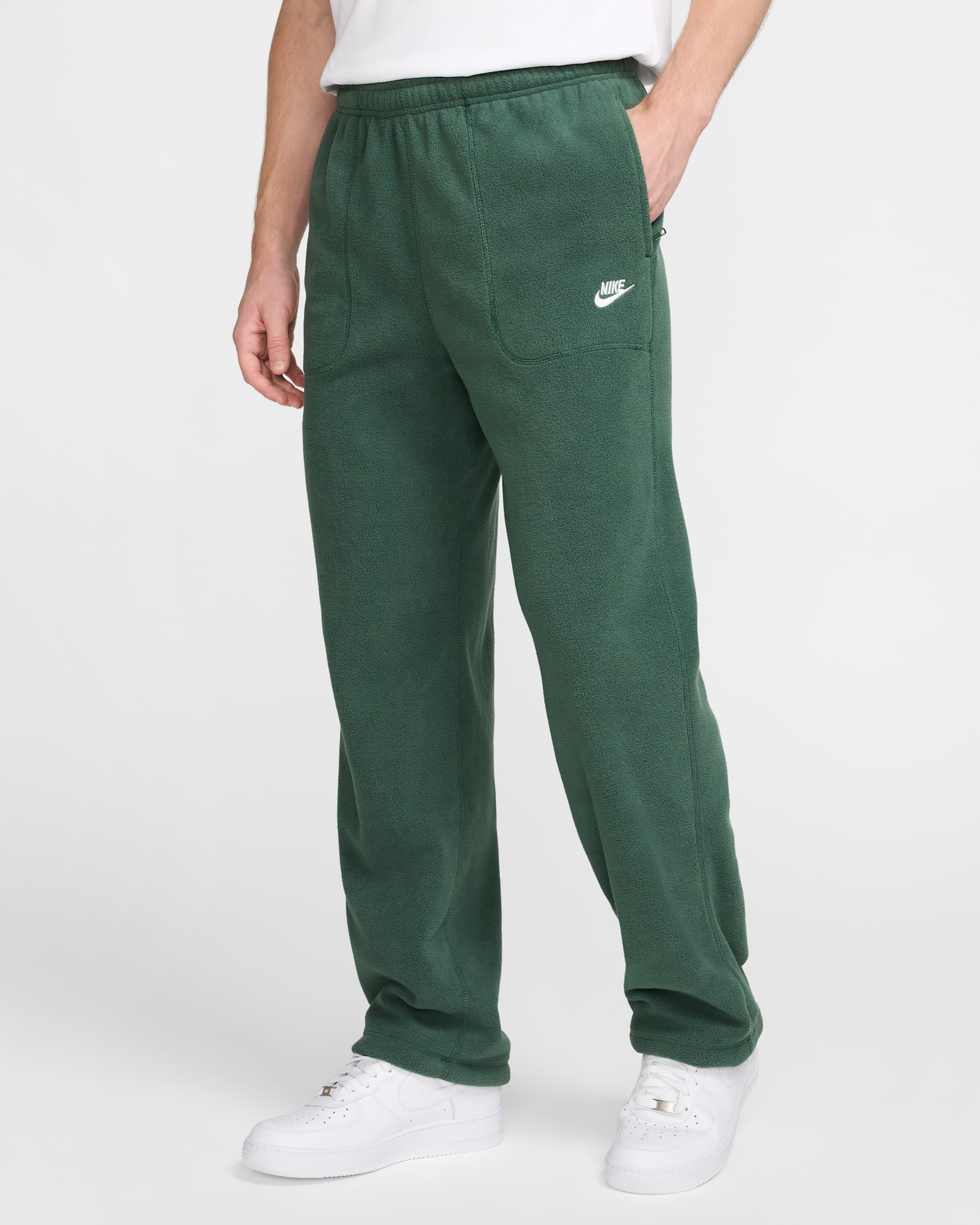 Nike Sportswear Club Men's Winterized Trousers - Fir/White