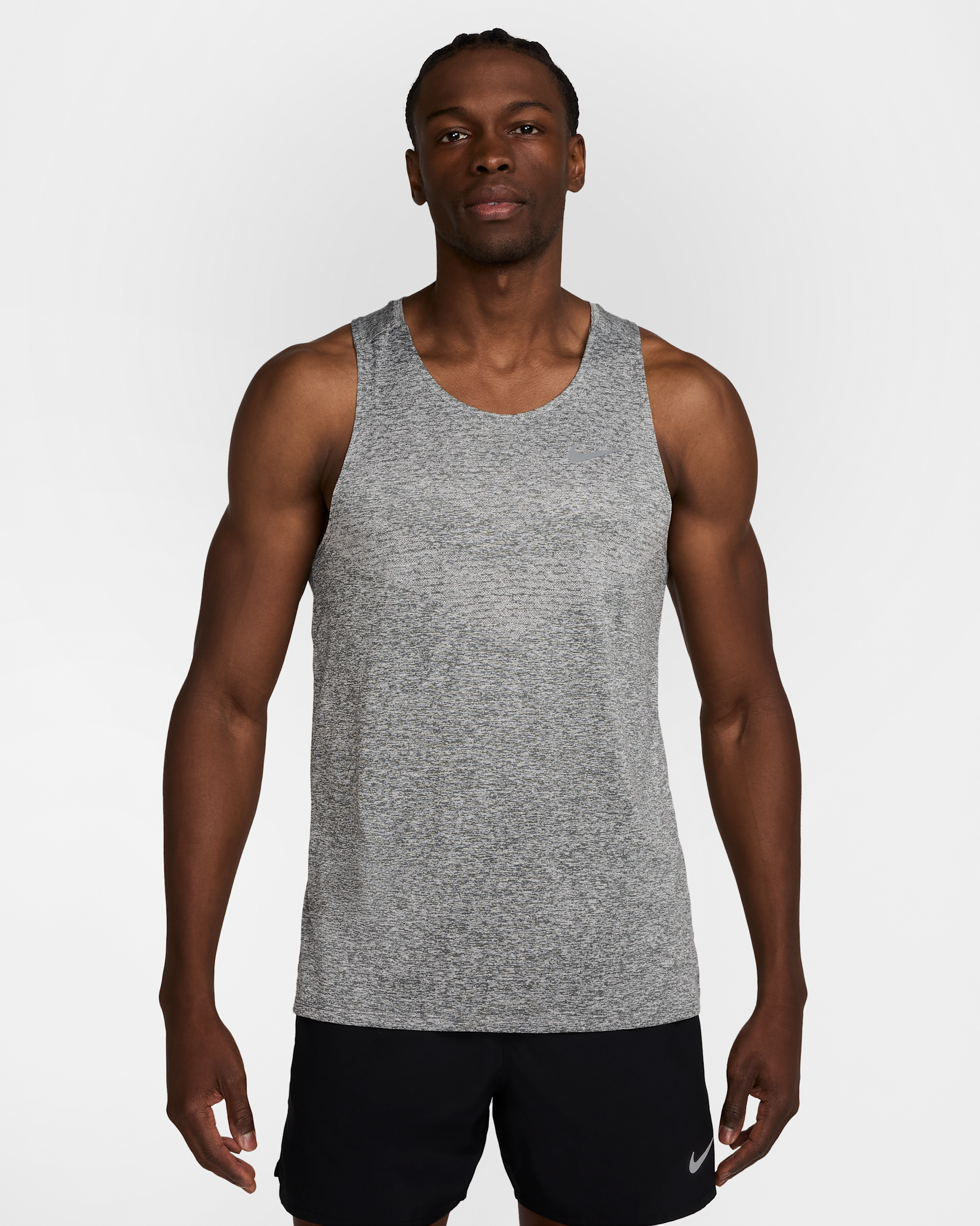 Nike Stride Men's Dri-FIT ADV Running Tank Top - Smoke Grey/Heather