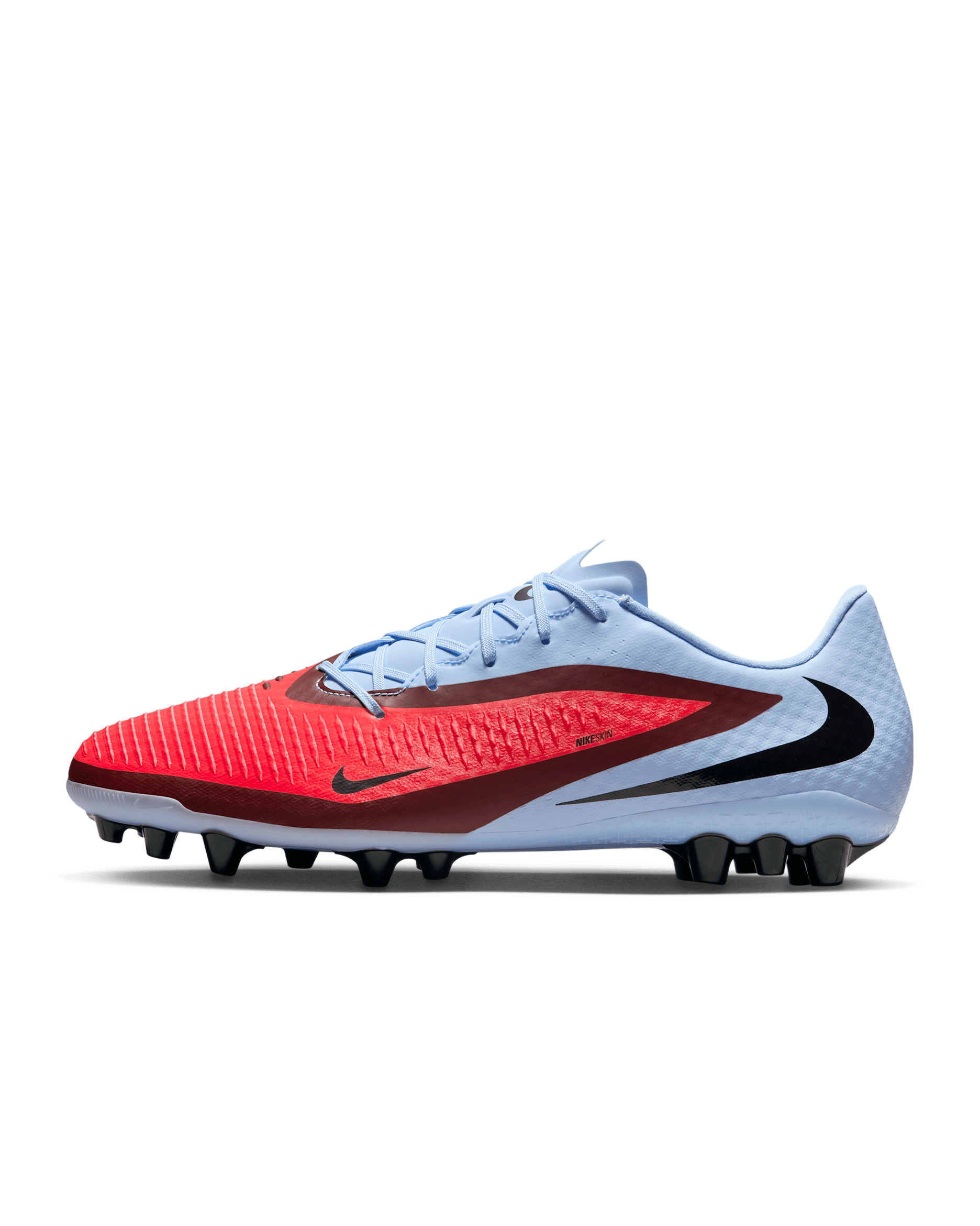 Nike Phantom 6 Low Academy Artificial-Grass Football Boot - Royal Tint/Black/Bright Crimson
