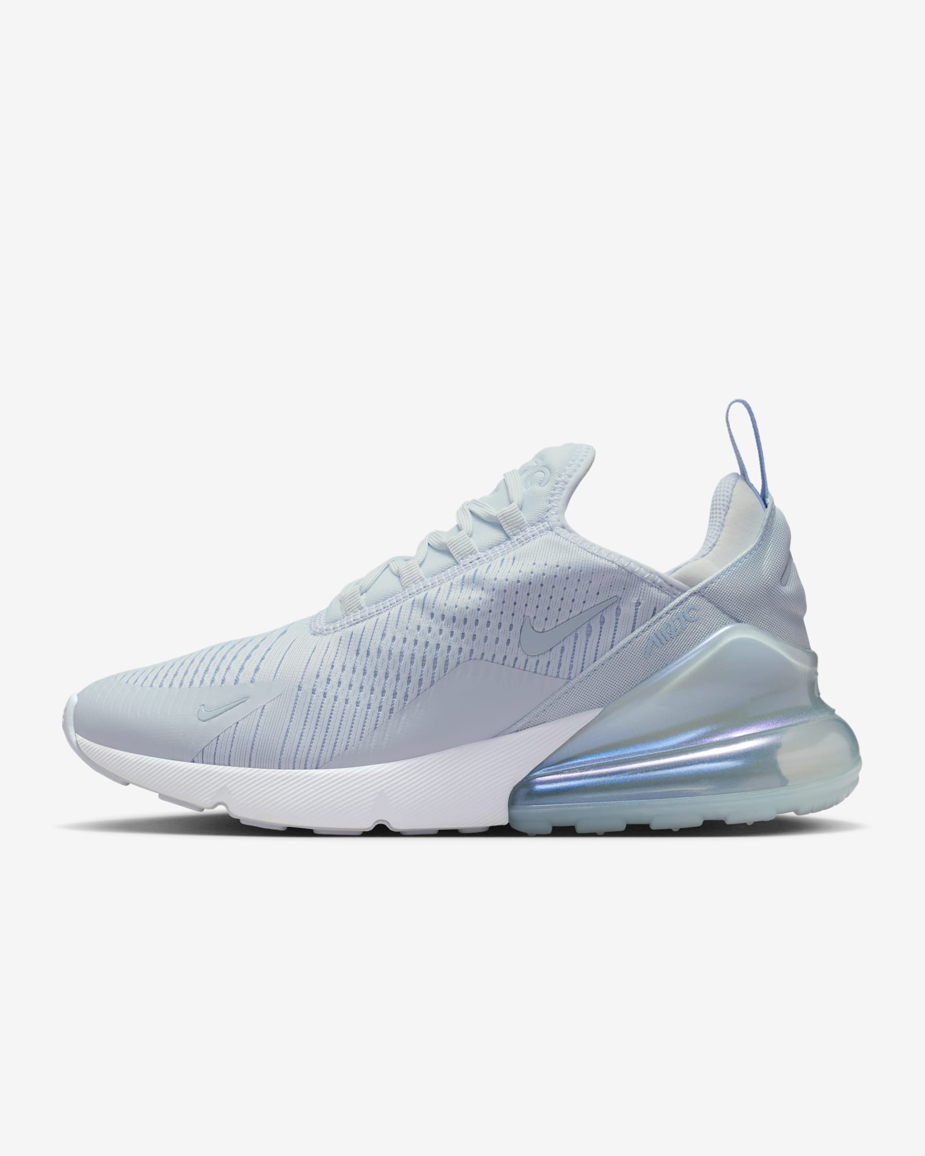 Nike Air Max 270 Women's Shoes - Football Grey/White/Hydrogen Blue