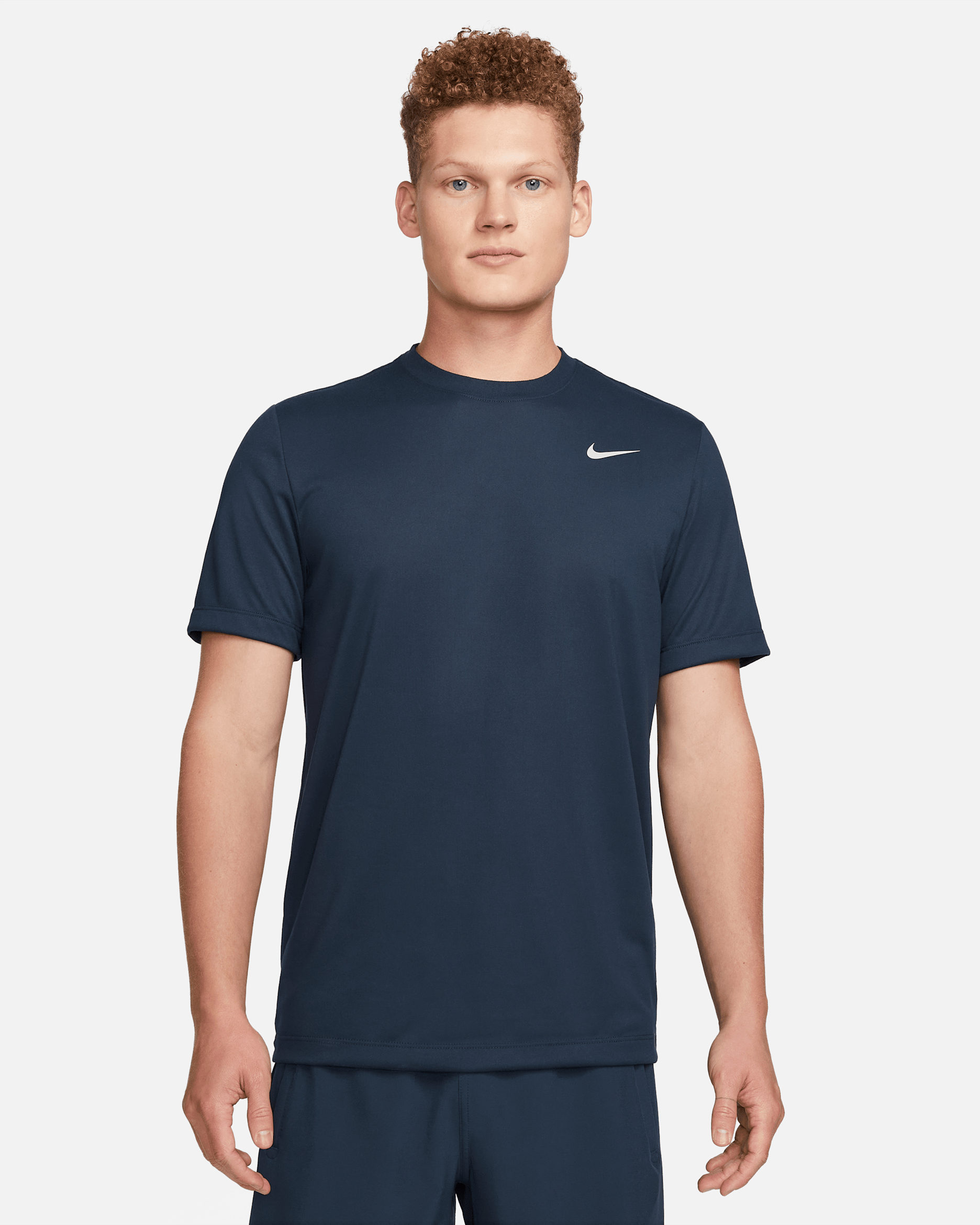 Nike Dri-FIT Legend Men's Fitness T-Shirt - Obsidian/Matte Silver