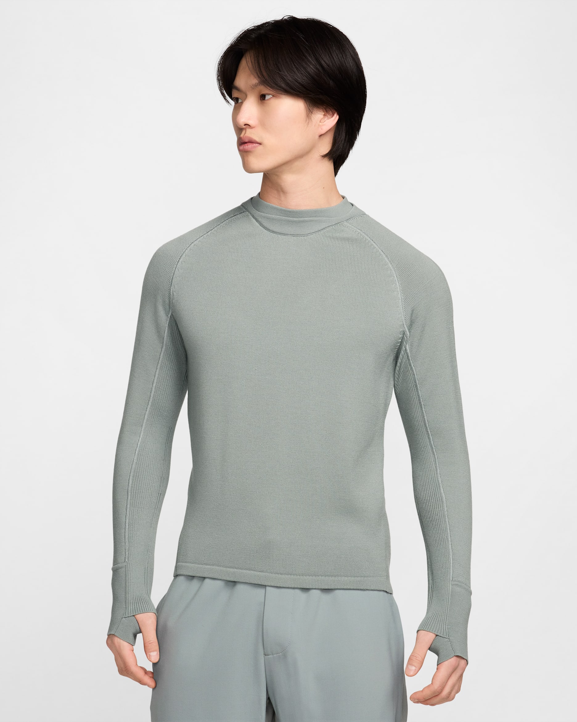 Nike Every Stitch Considered Men's Long-Sleeve Computational Knit Top - Mica Green