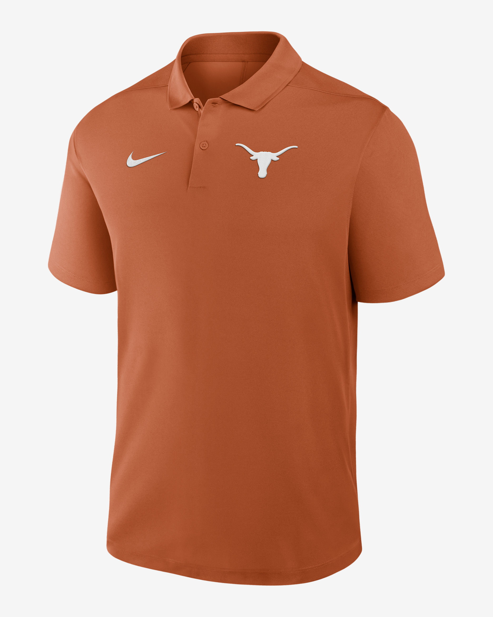 Texas Primetime Victory Primary Logo Men's Nike Dri-FIT College Polo - Burnt Orange