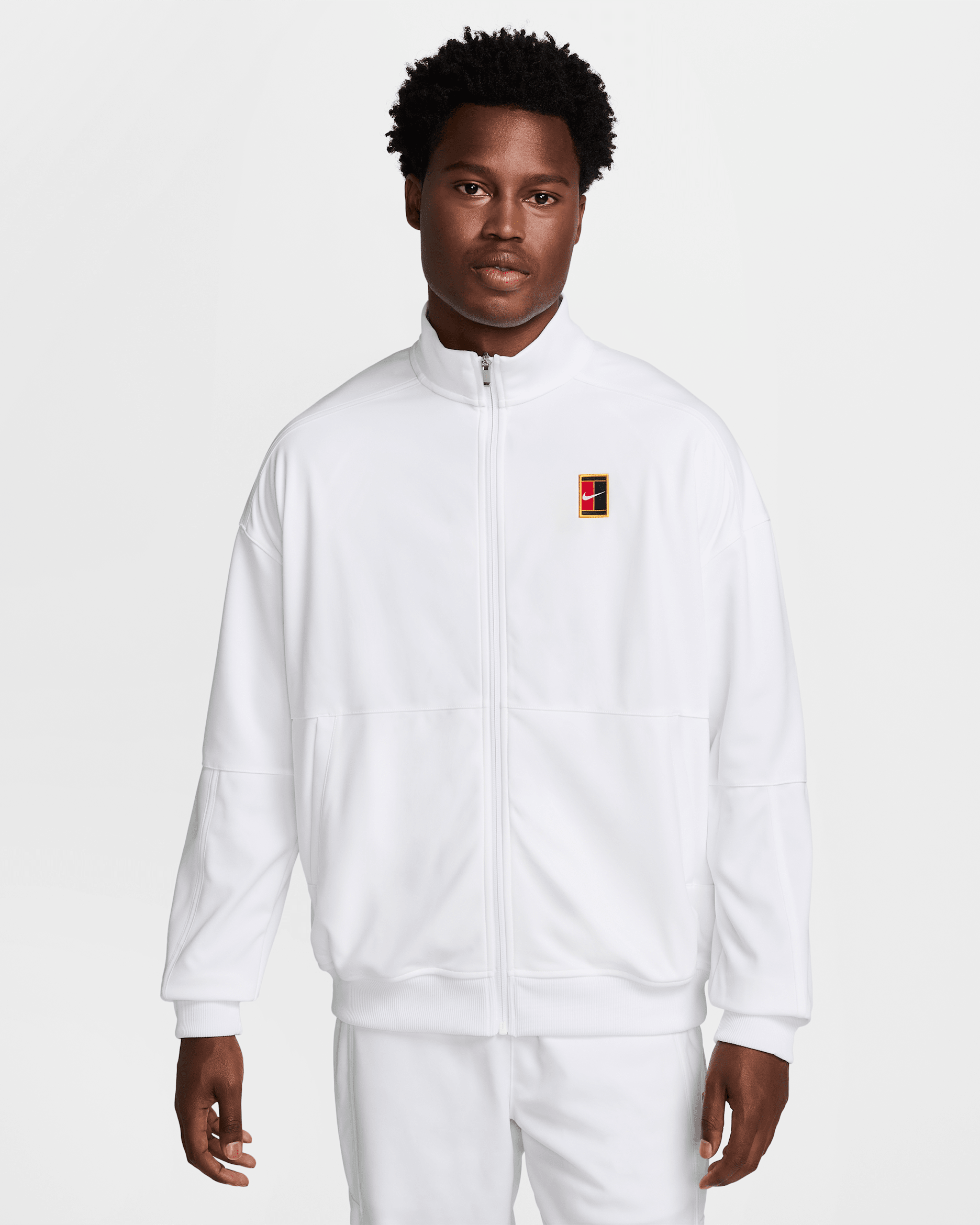 NikeCourt Heritage Men's Tennis Jacket - White/White