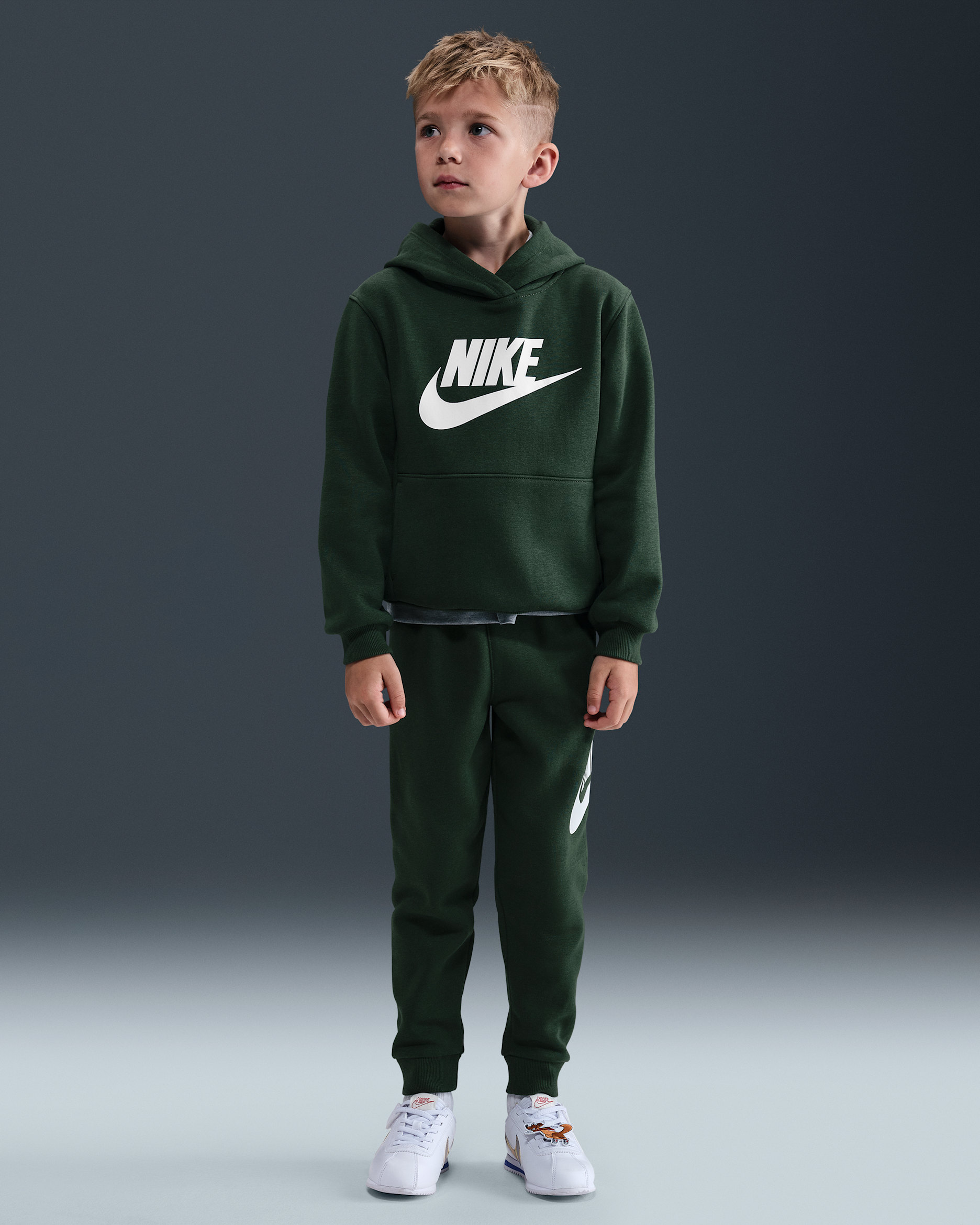 Nike Sportswear Club Fleece Little Kids' Hoodie Set - Fir