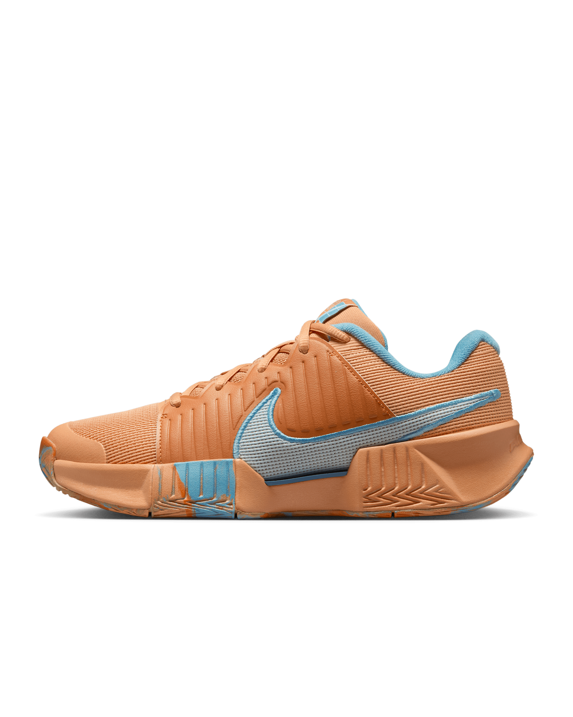 Nike Zoom Challenge Women's Pickleball Shoes - Copper Moon/Monarch/Denim Turquoise/Glacier Blue