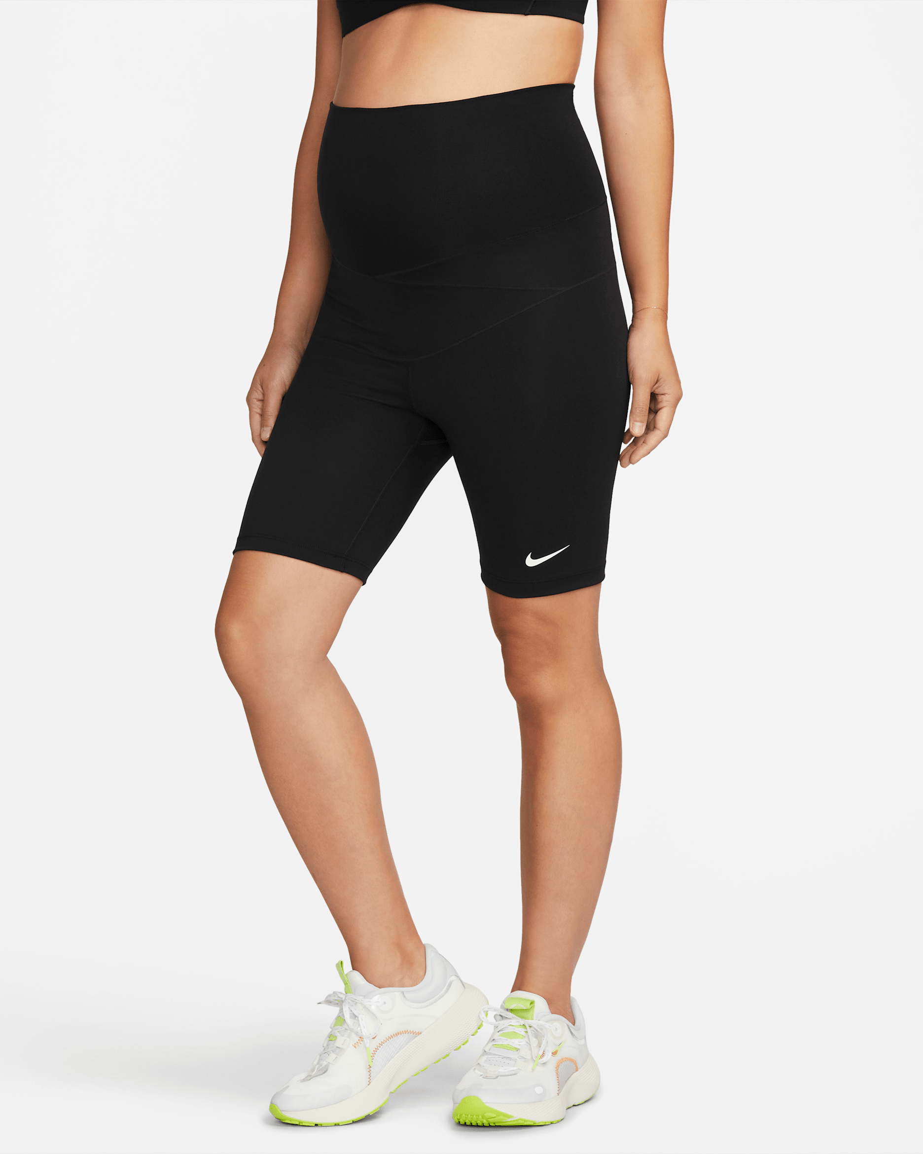 Nike One (M) Women's 18cm (approx.) Maternity Shorts - Black/White