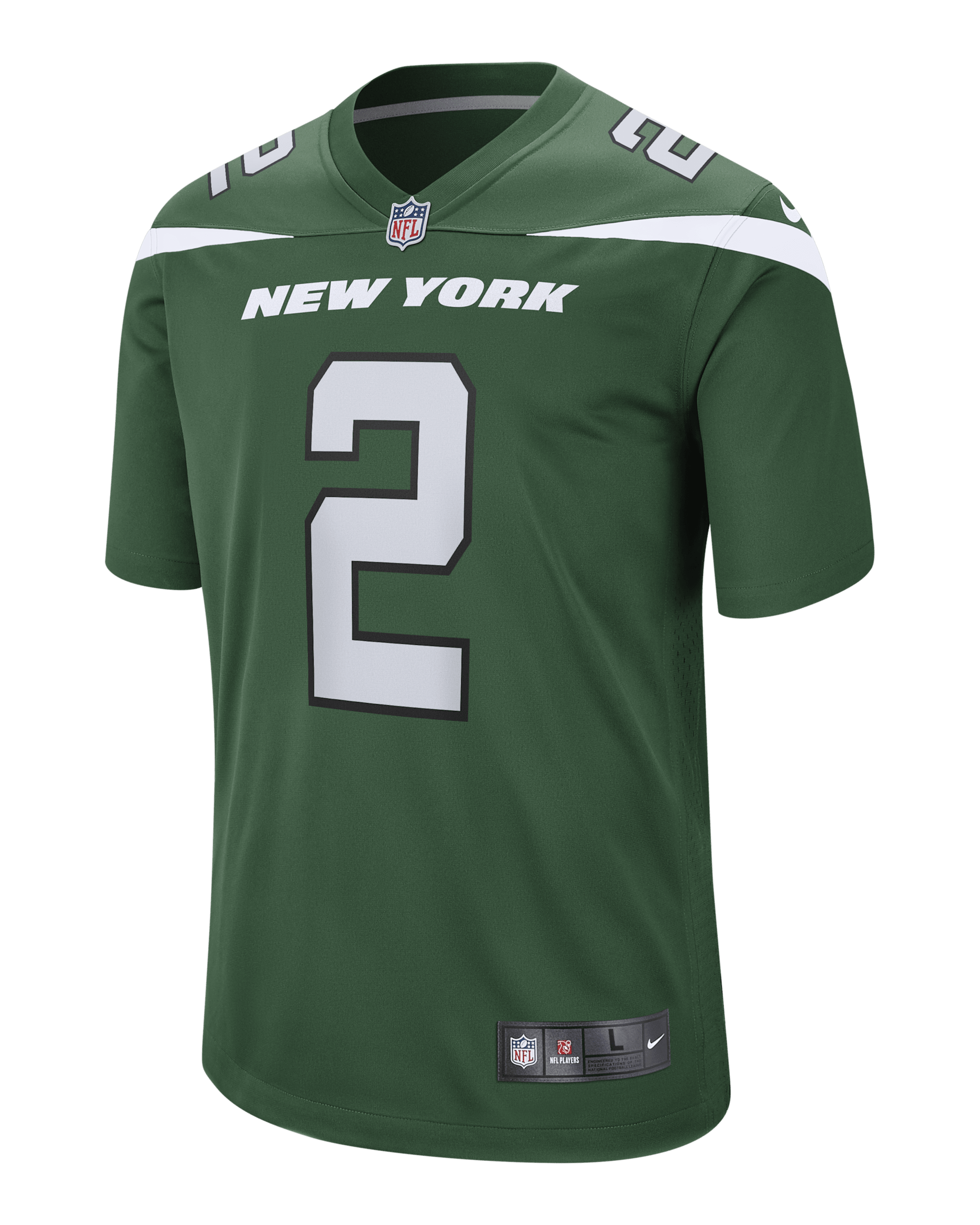NFL New York Jets (Zach Wilson) American football-wedstrijdjersey voor heren - Sport Green