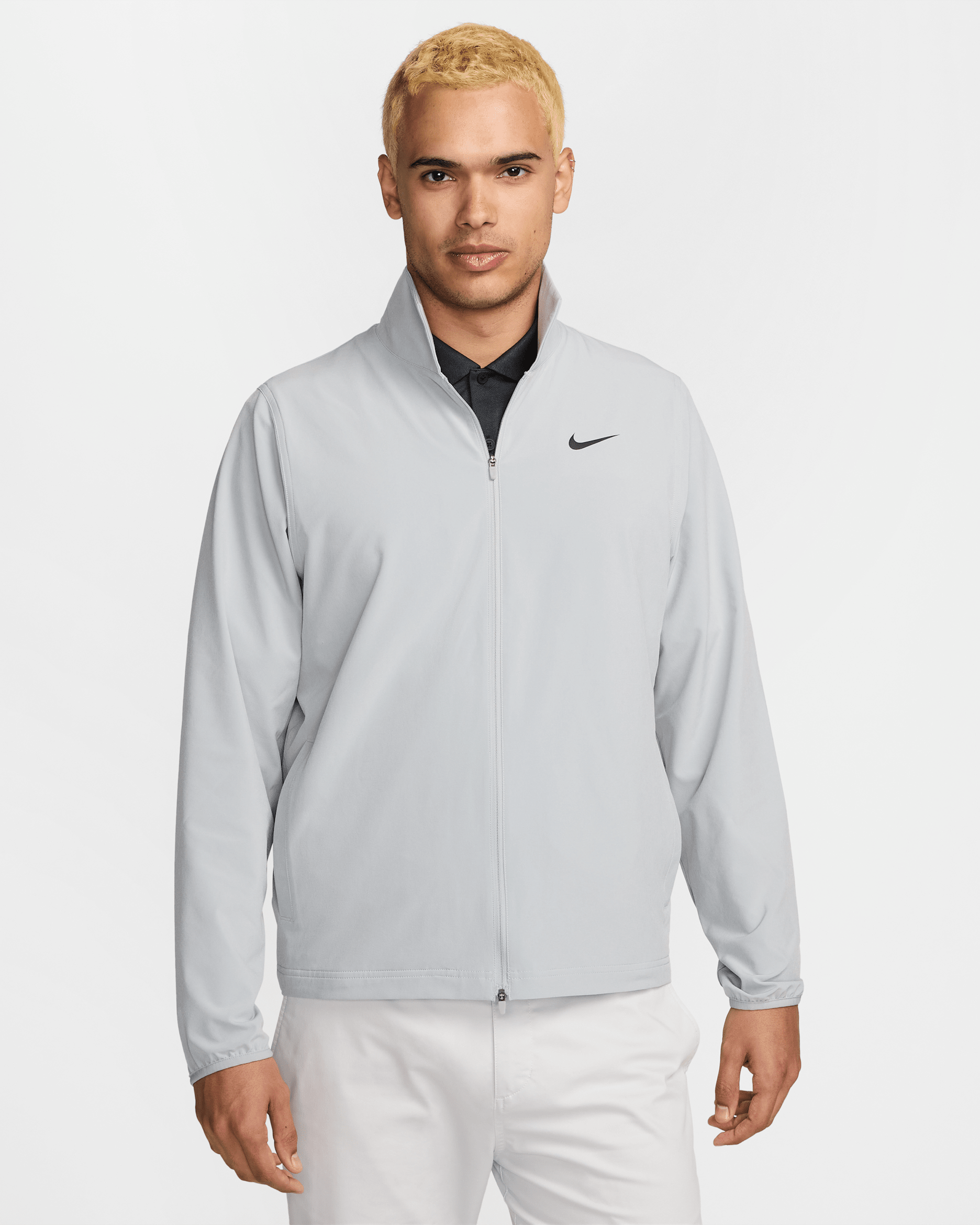 Nike Tour Men's Repel Full-Zip Golf Jacket - Light Smoke Grey/Black