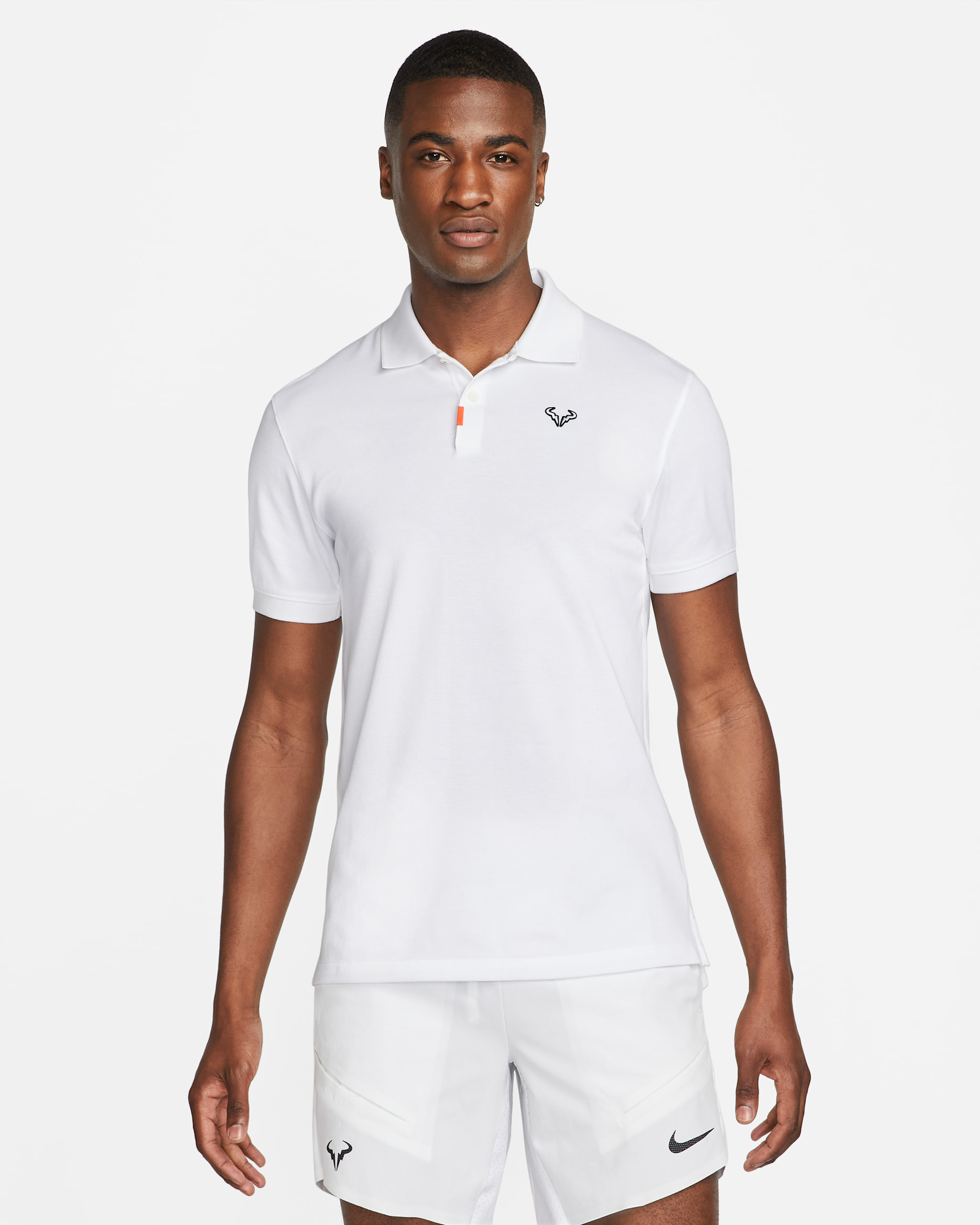 The Nike Polo Rafa Men's Slim-Fit Polo - White/Black