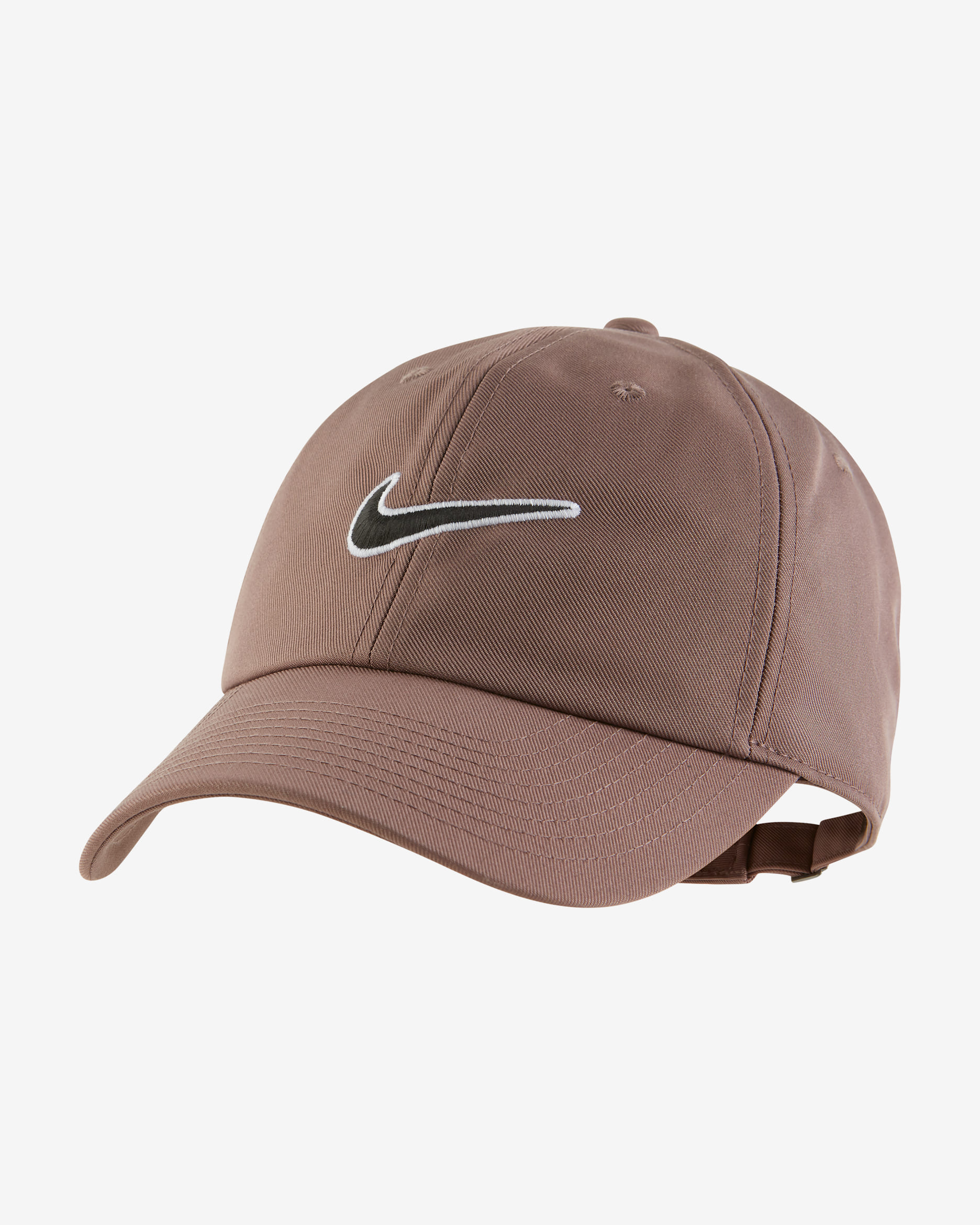 หมวกแก๊ป Swoosh ไร้โครง Nike Club - Plum Eclipse/ดำ