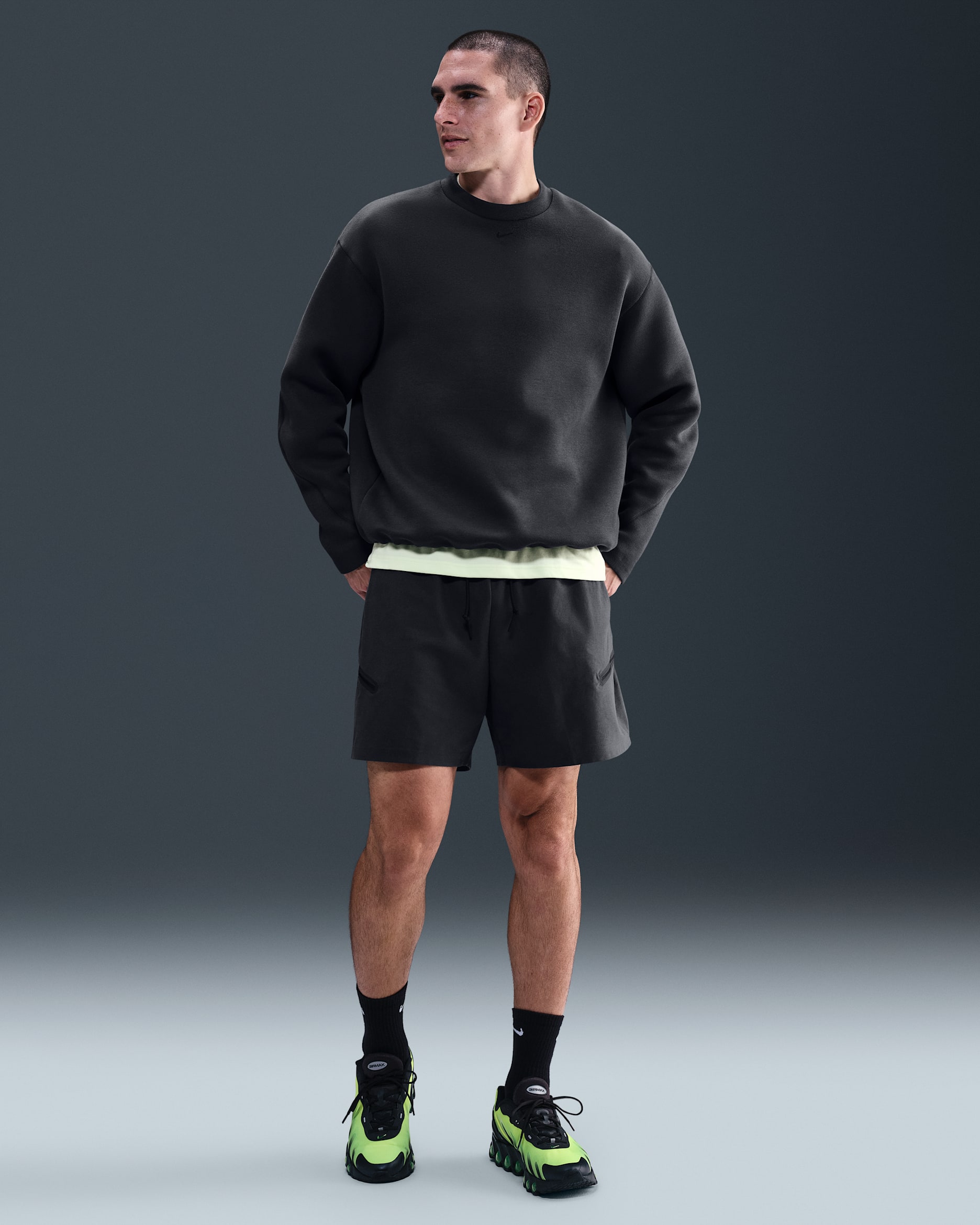 Nike Tech Men's Dri-FIT Shori Loose-Fit Shorts - Anthracite/Black