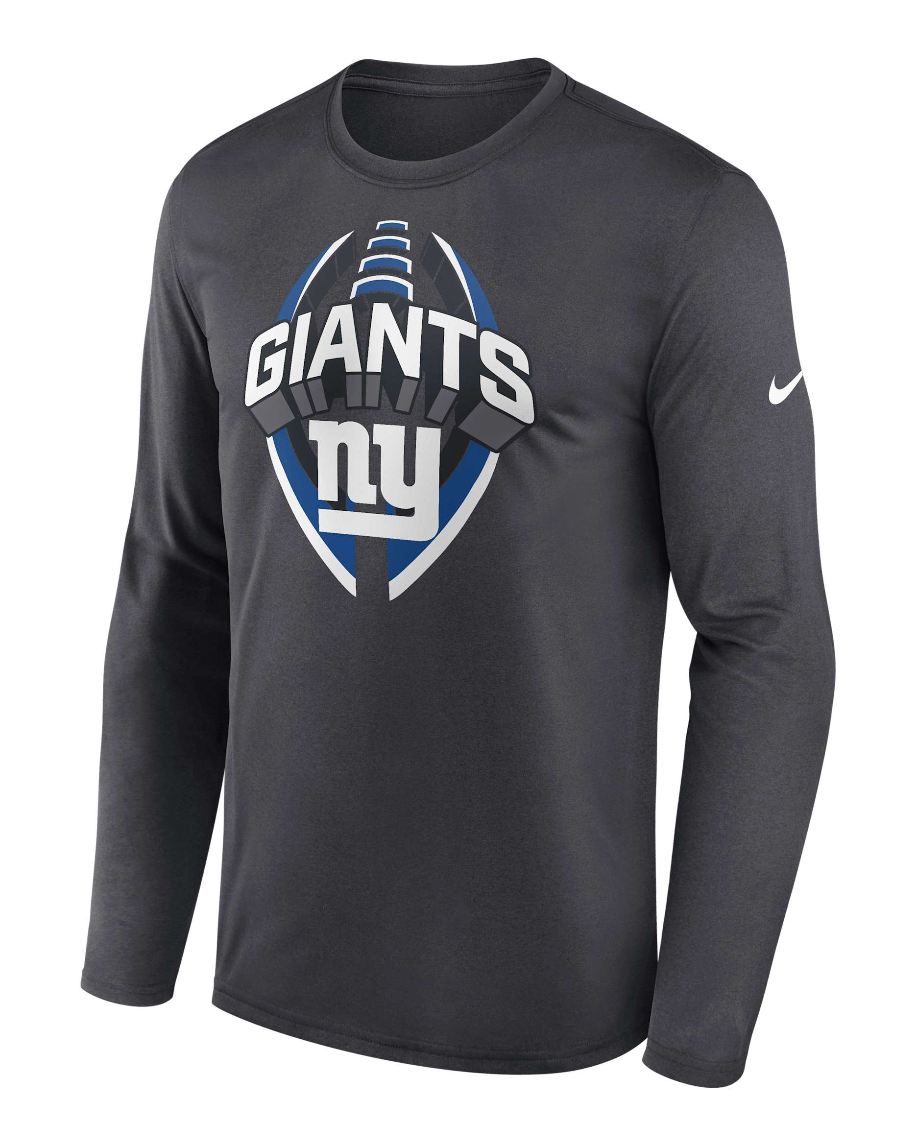 New York Giants Legend Icon Men's Nike Dri-FIT NFL Long-Sleeve T-Shirt - Anthracite