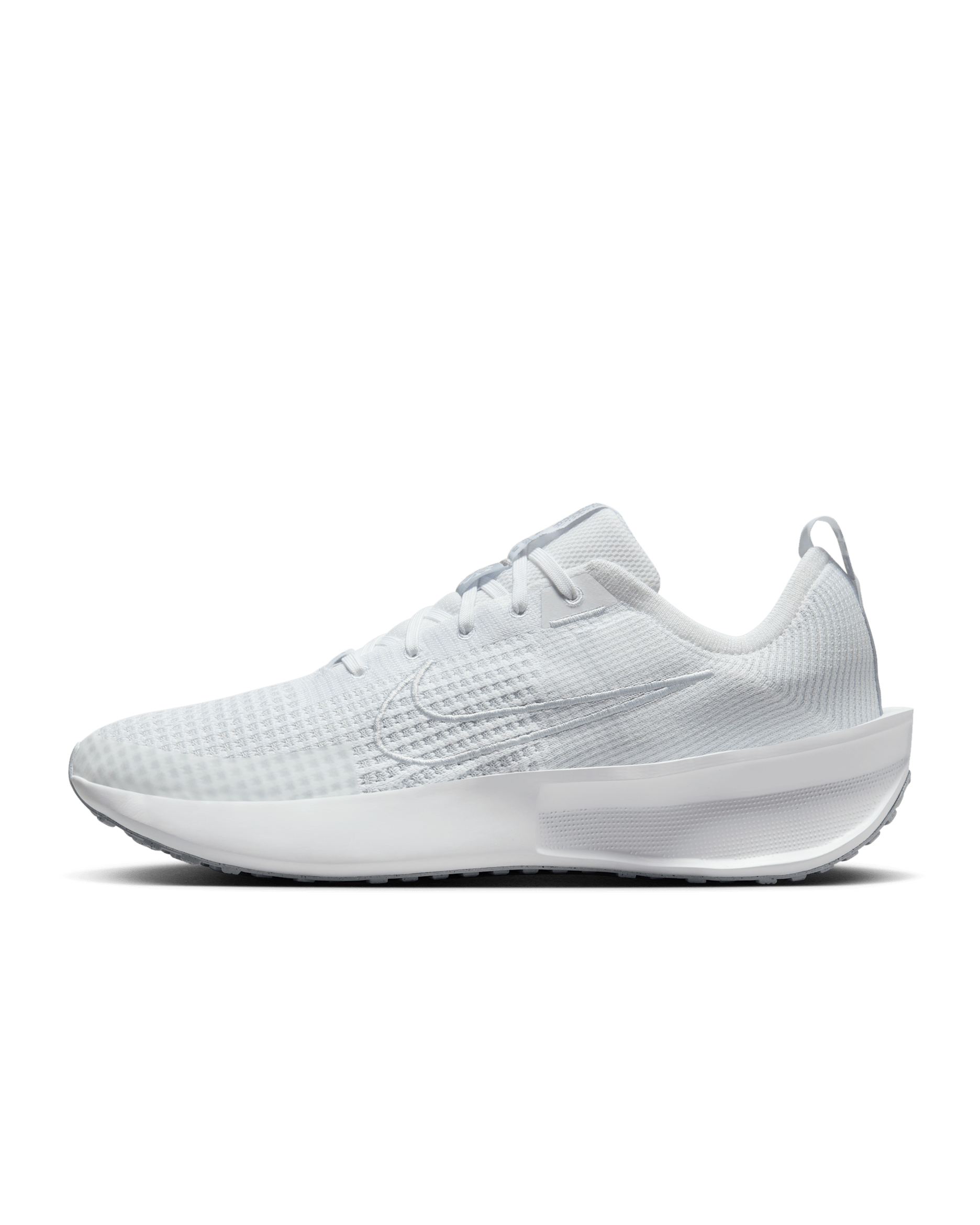 รองเท้าวิ่งโร้ดรันนิ่งผู้ชาย Nike Interact Run - ขาว/Wolf Grey/Pure Platinum