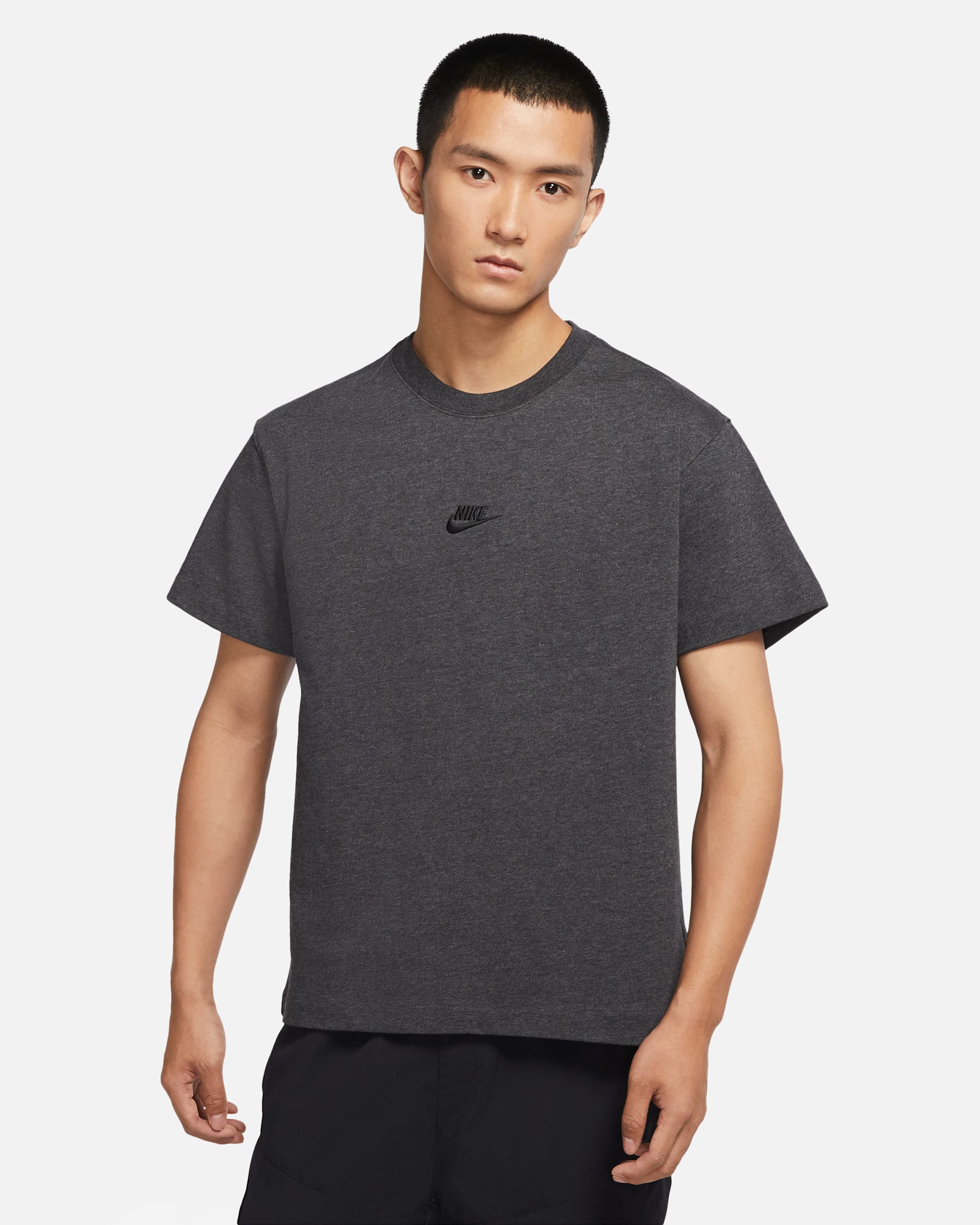 Nike Sportswear Premium Essentials Men's T-Shirt - Medium Ash/Heather/Black