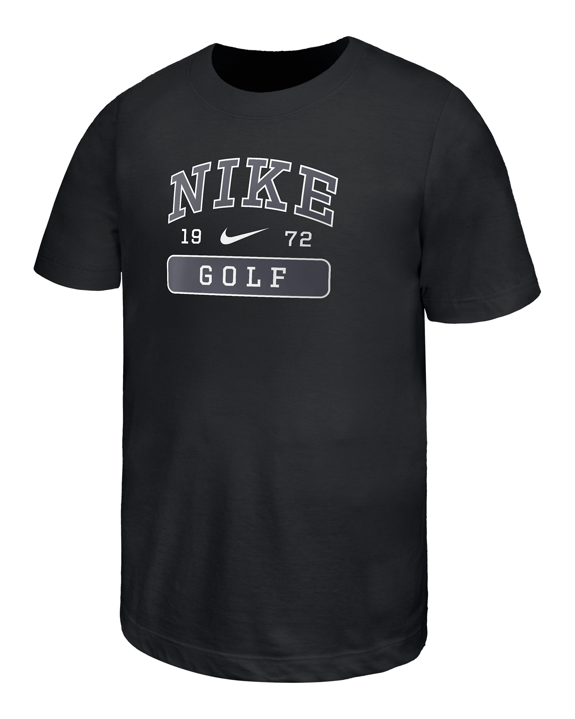 Playera de golf de manga corta para niño talla grande Nike - Negro