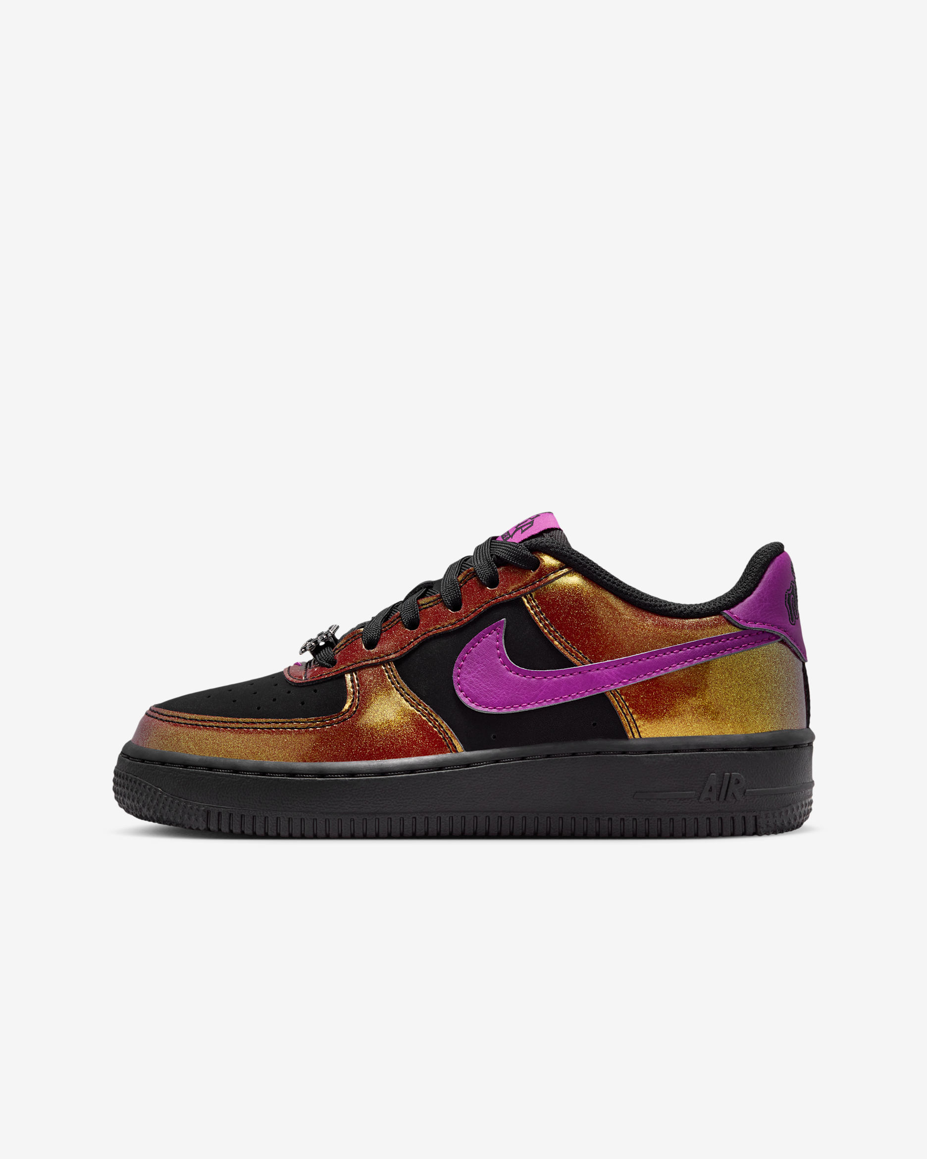 Nike Air Force 1 LV8 Big Kids' Shoes - Black/Bold Berry