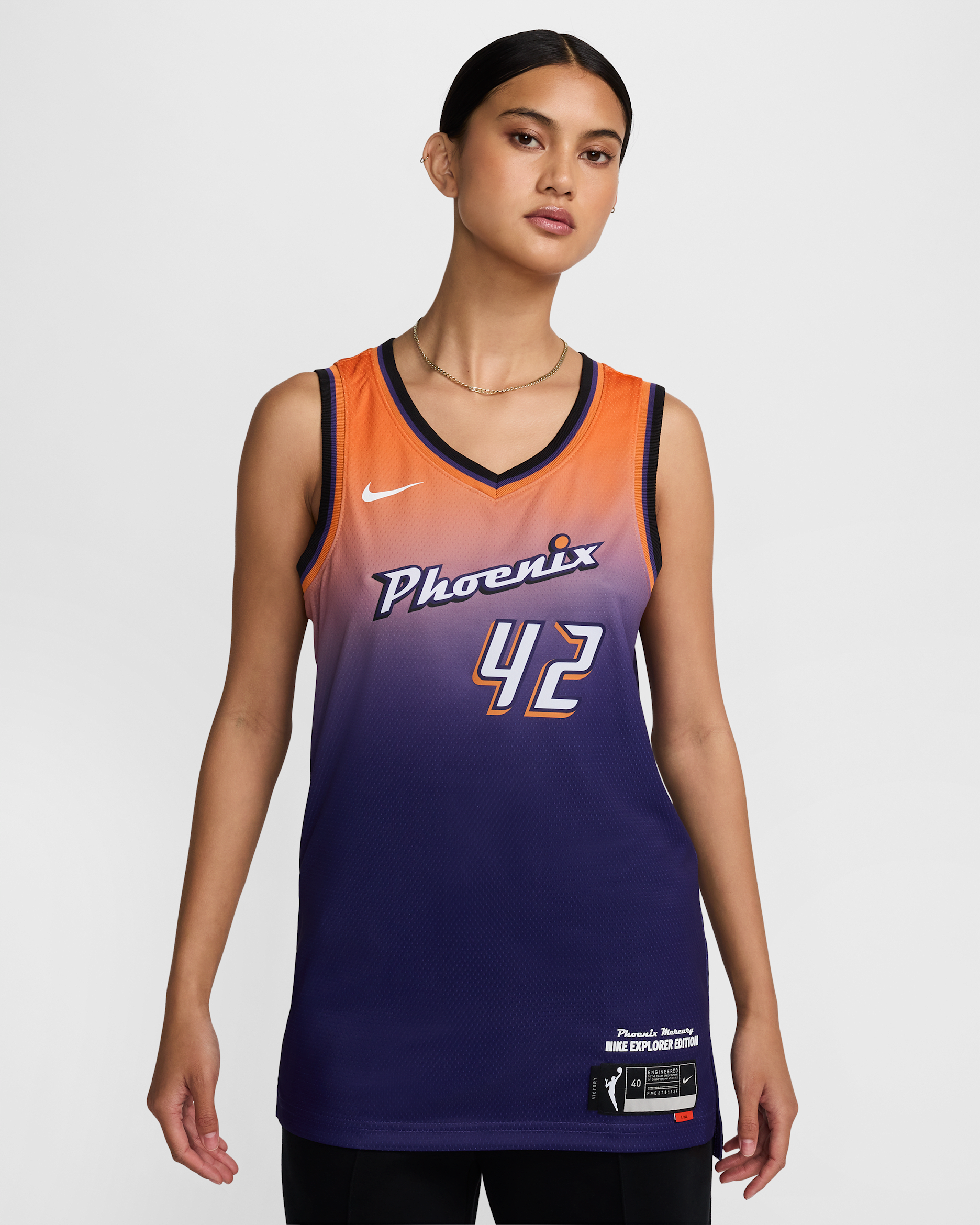 Brittney Griner Phoenix Mercury Explorer Edition Nike Dri-FIT WNBA Victory Jersey - New Orchid/Clay Orange