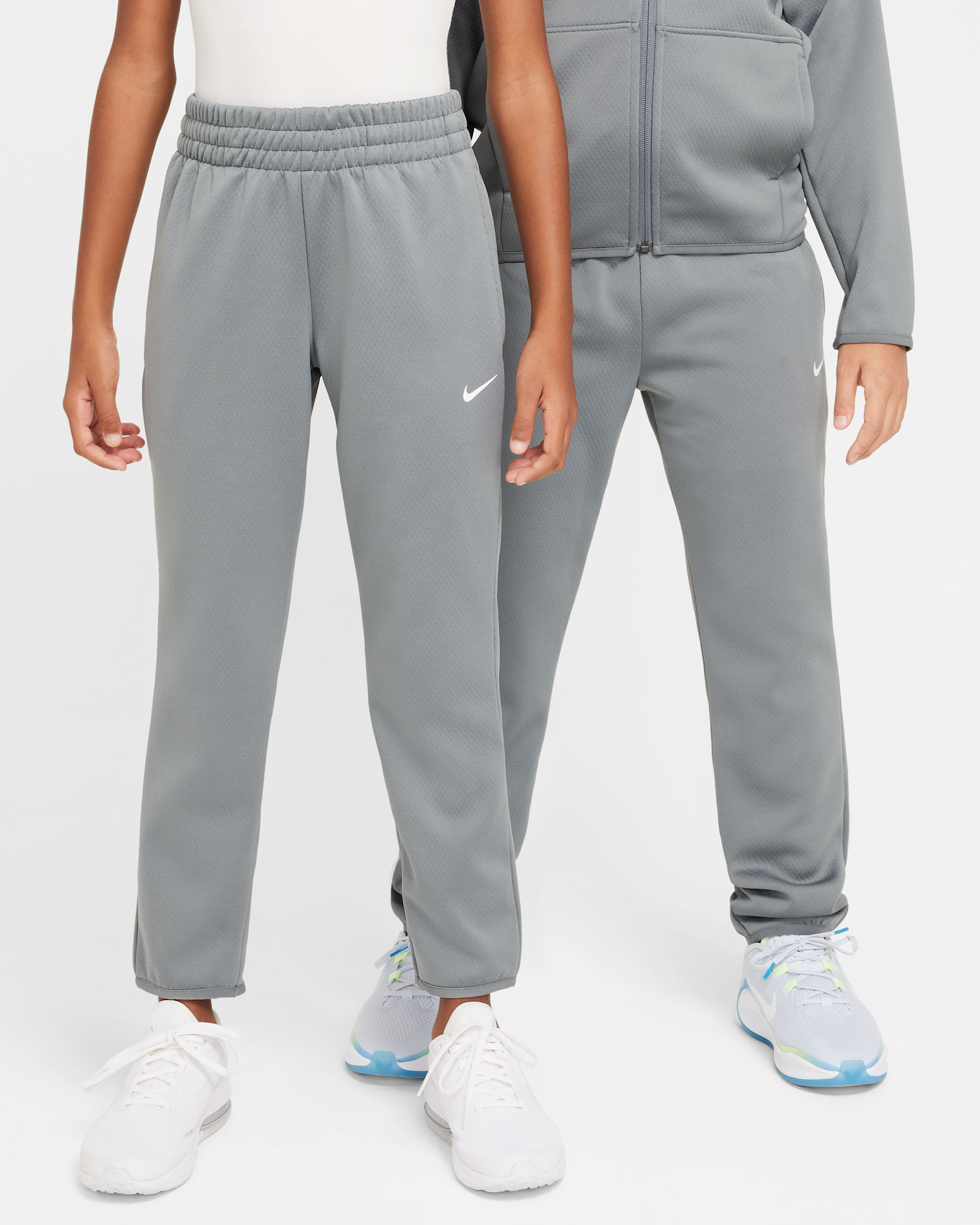 Nike Big Kids' Therma-FIT Winterized Training Pants - Smoke Grey/Smoke Grey/White