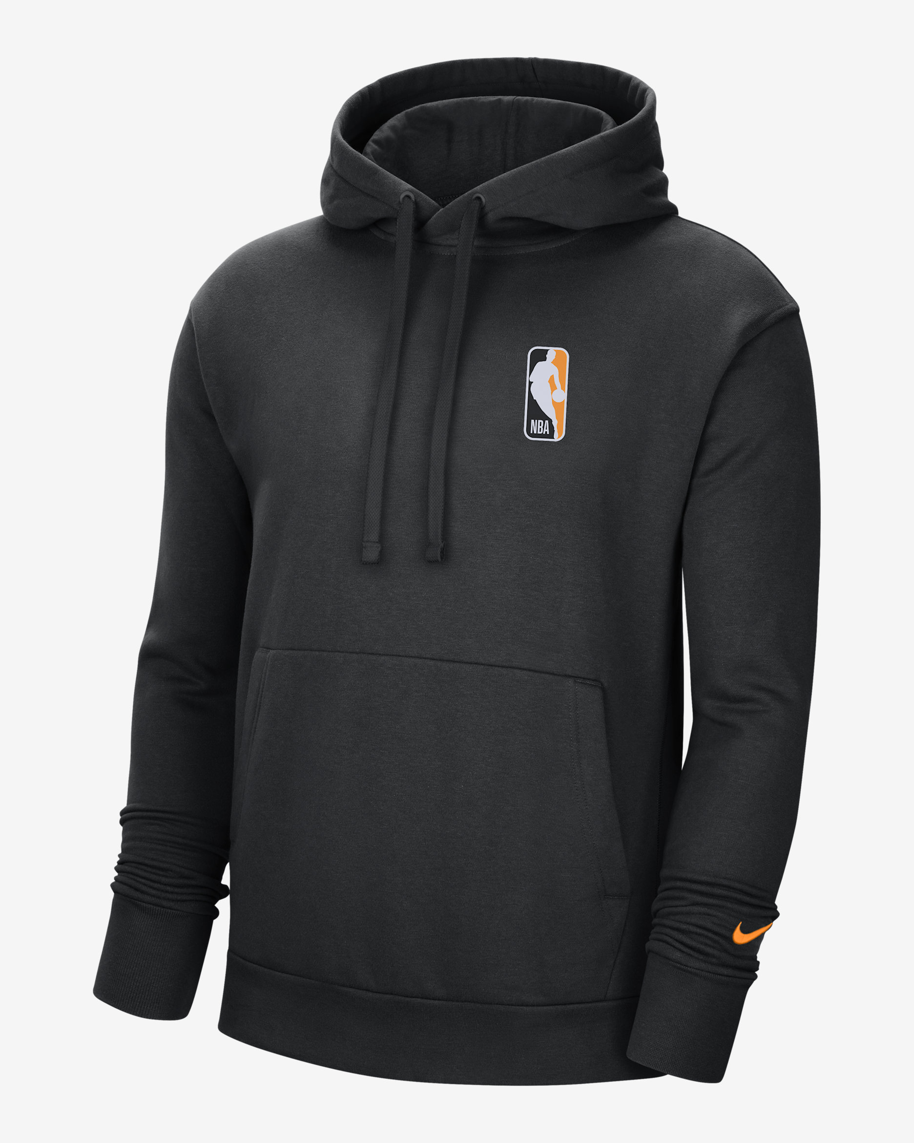 Team 31 Essential Men's Nike NBA Pullover Hoodie - Black/Kumquat