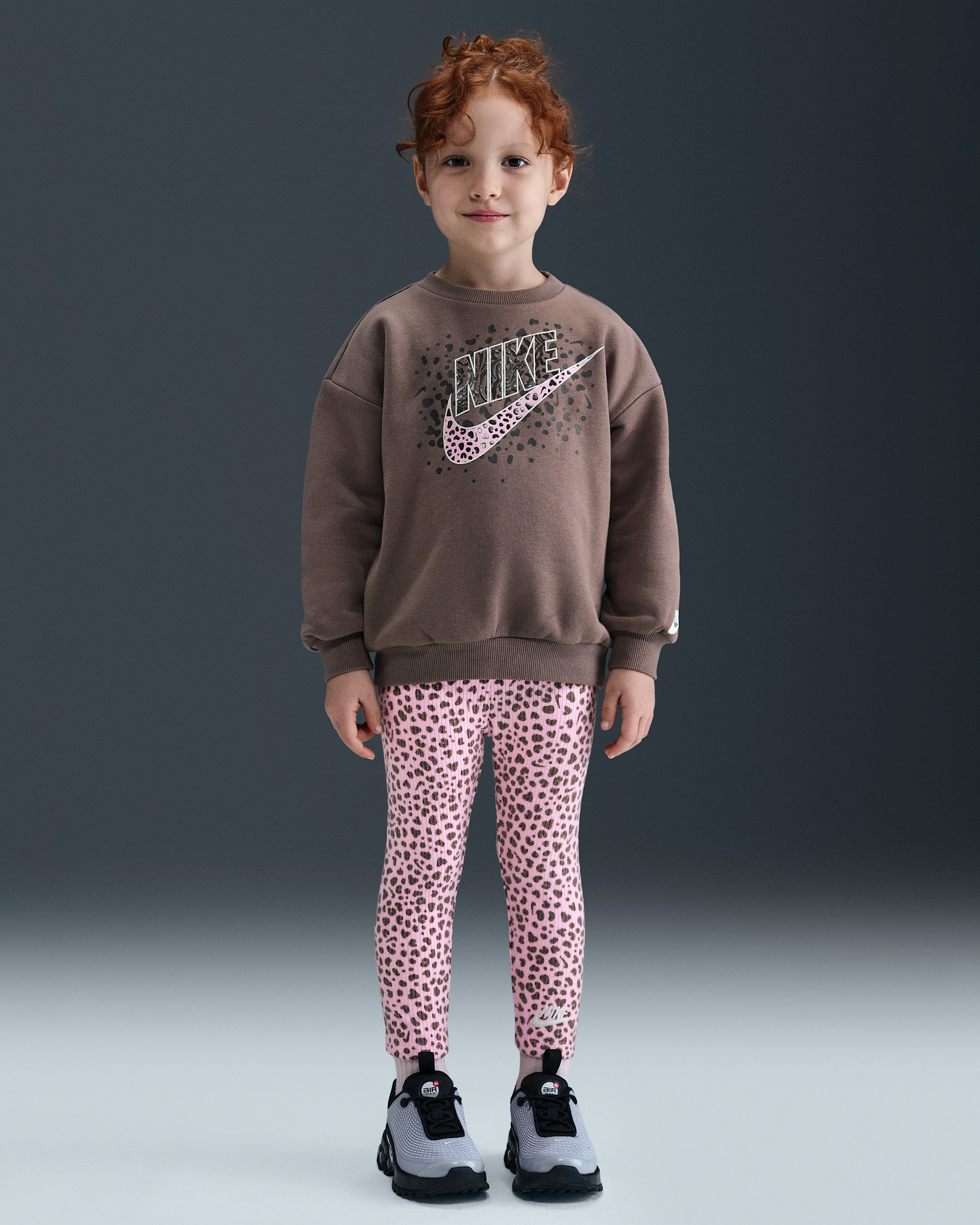 Nike Wild Warmth Toddler Crew Top and Leggings Set - Medium Soft Pink