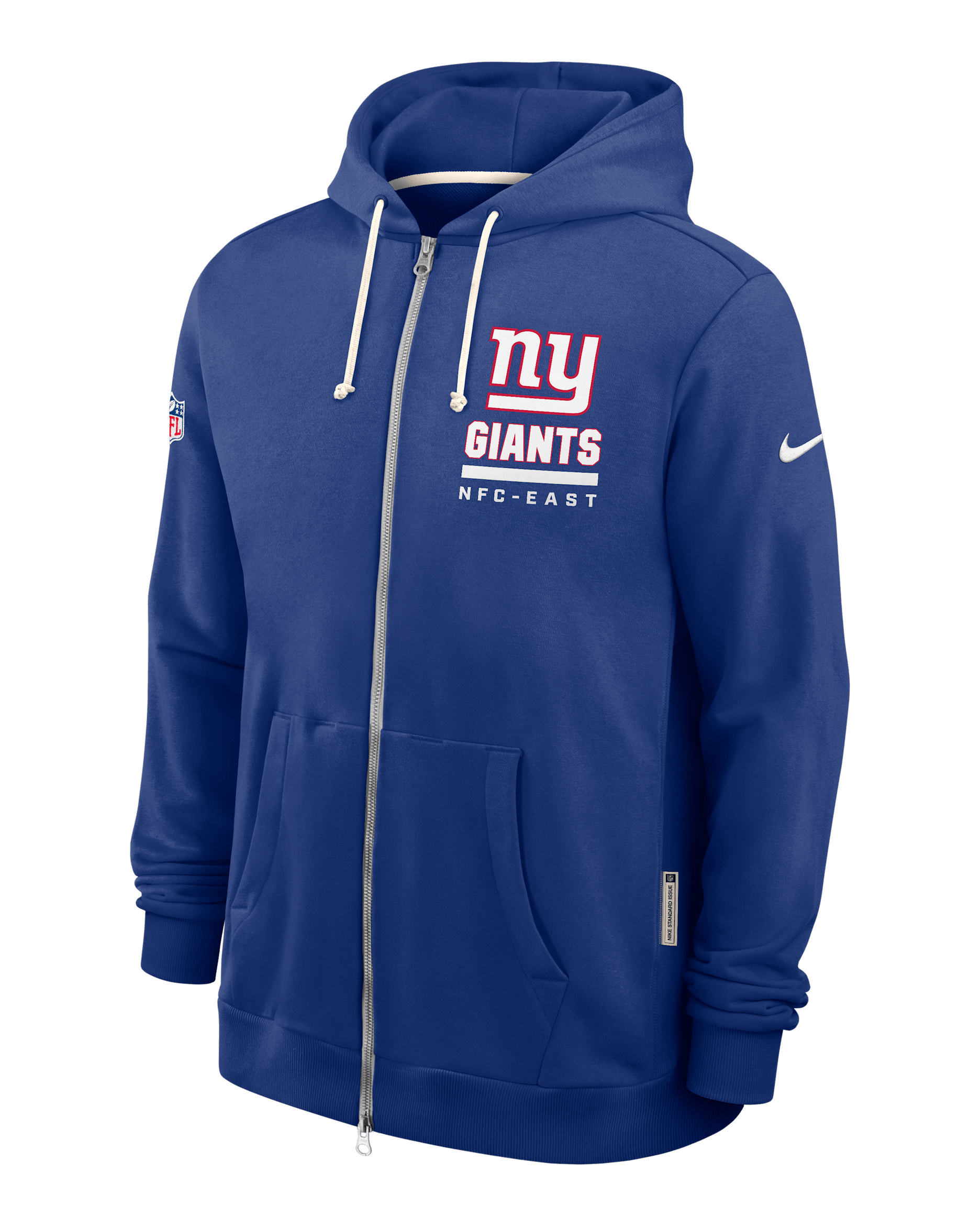 New York Giants Utility Player Sideline Men's Nike Dri-FIT NFL Full-Zip Hoodie - Royal