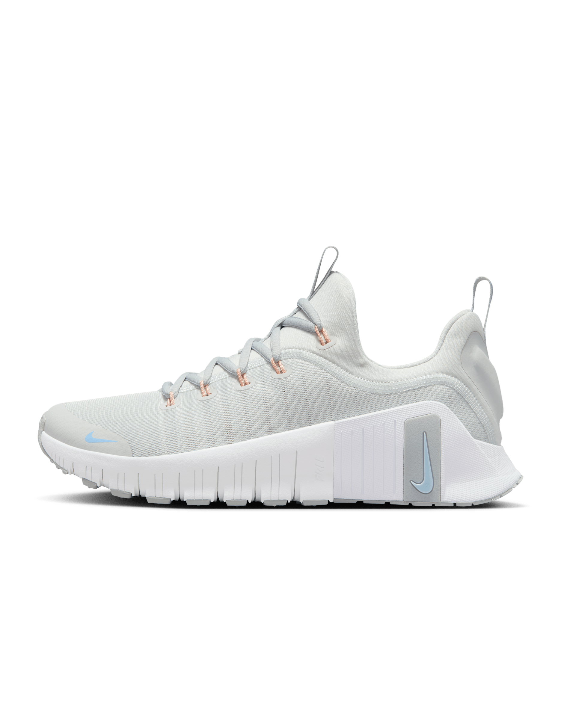 Nike Free Metcon 6 Women's Workout Shoes - Photon Dust/Light Smoke Grey/Summit White/Metallic Silver