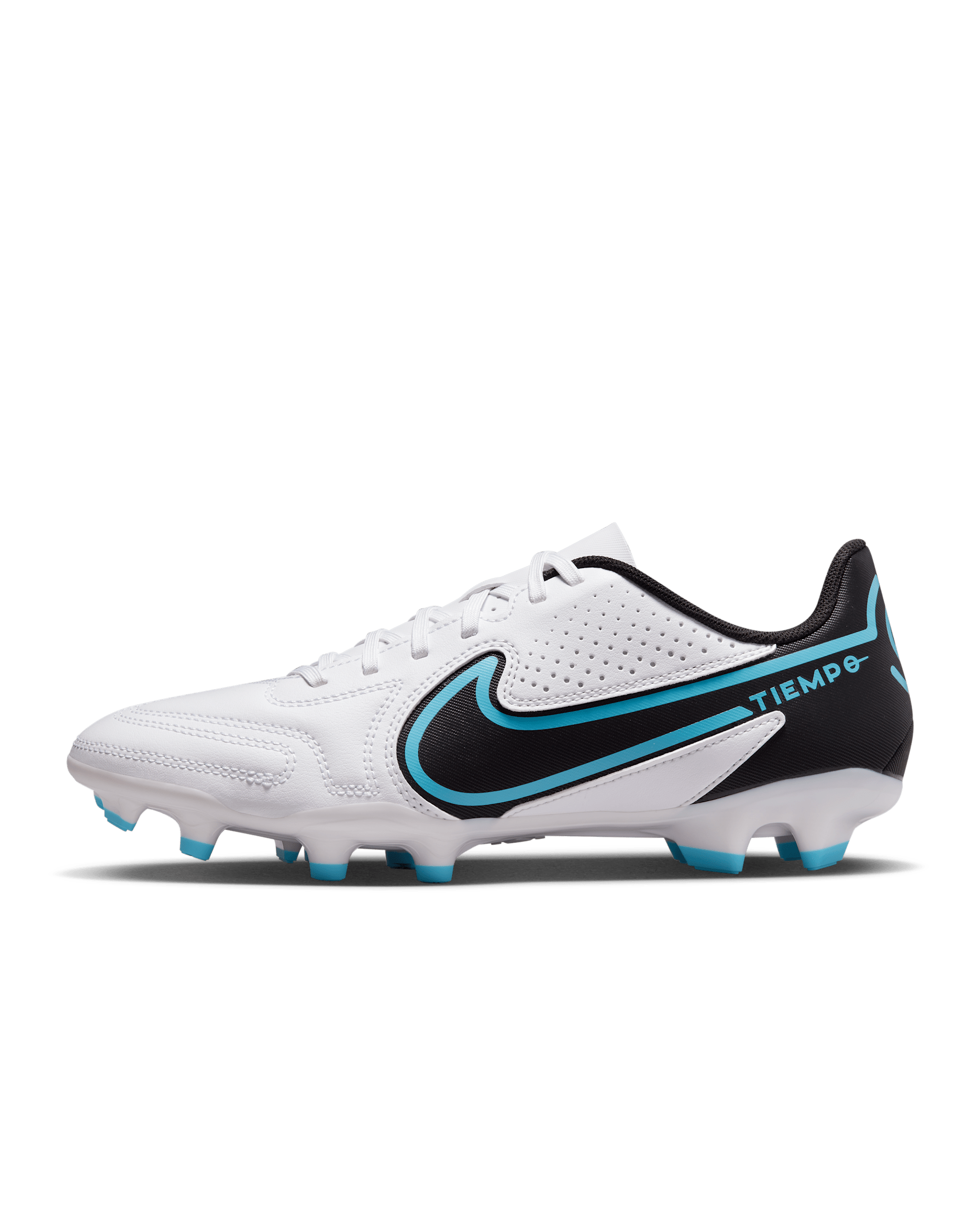 รองเท้าสตั๊ดฟุตบอลสำหรับพื้นหลายประเภท Nike Tiempo Legend 9 Club MG - ขาว/Baltic Blue/Pink Blast/ดำ